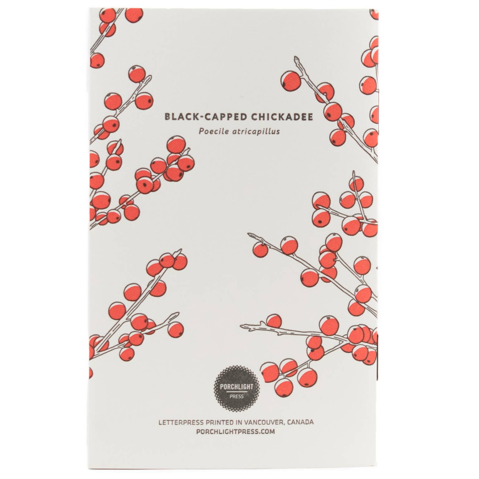 Black-capped Chickadee Pocket Notebook - West Coast Birds - Out of the Blue