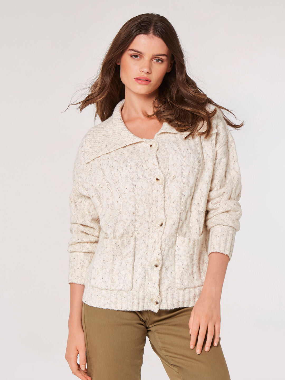 Aran Cardigan - Out of the Blue