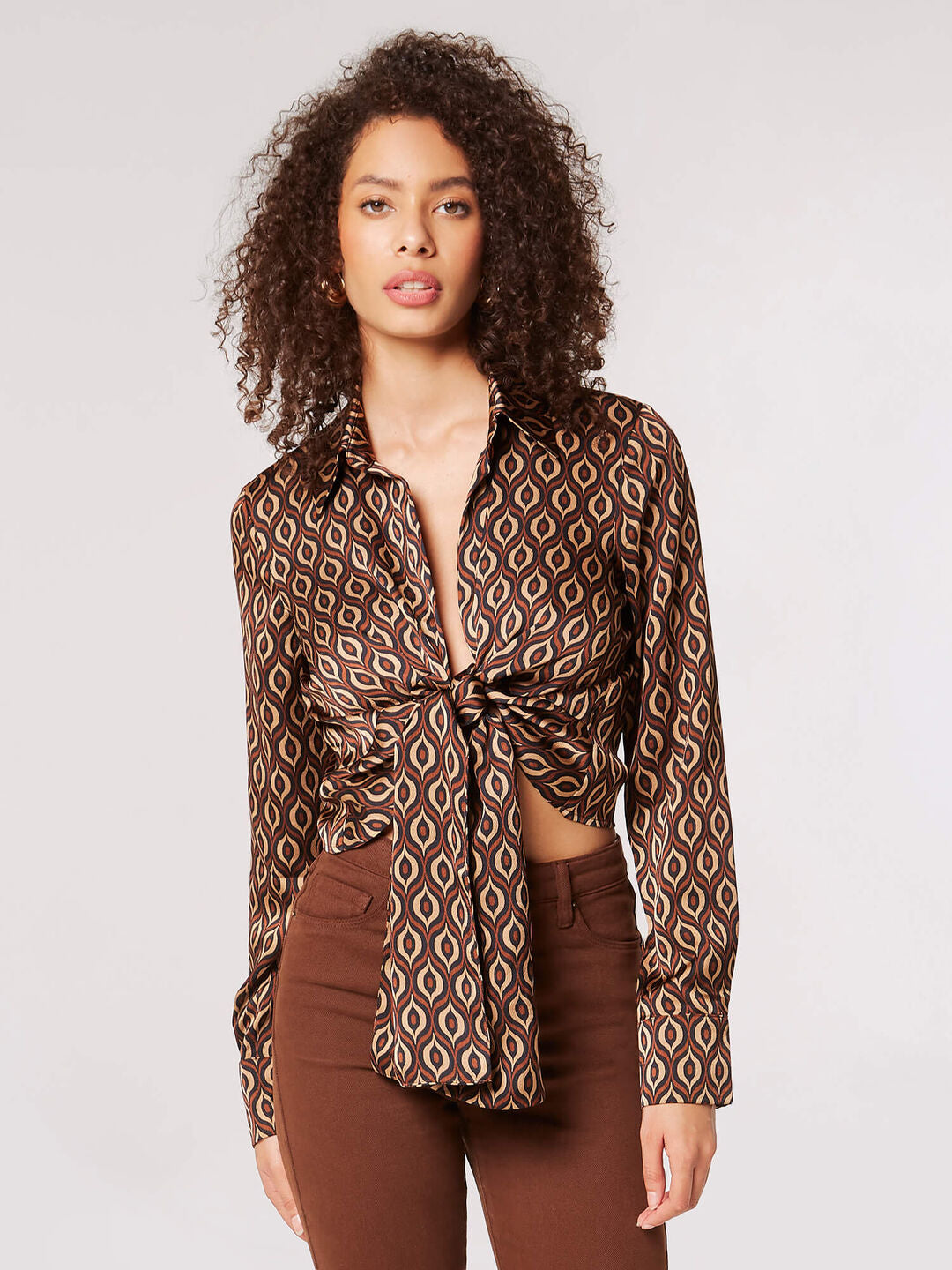 Tie Front Blouse - Out of the Blue