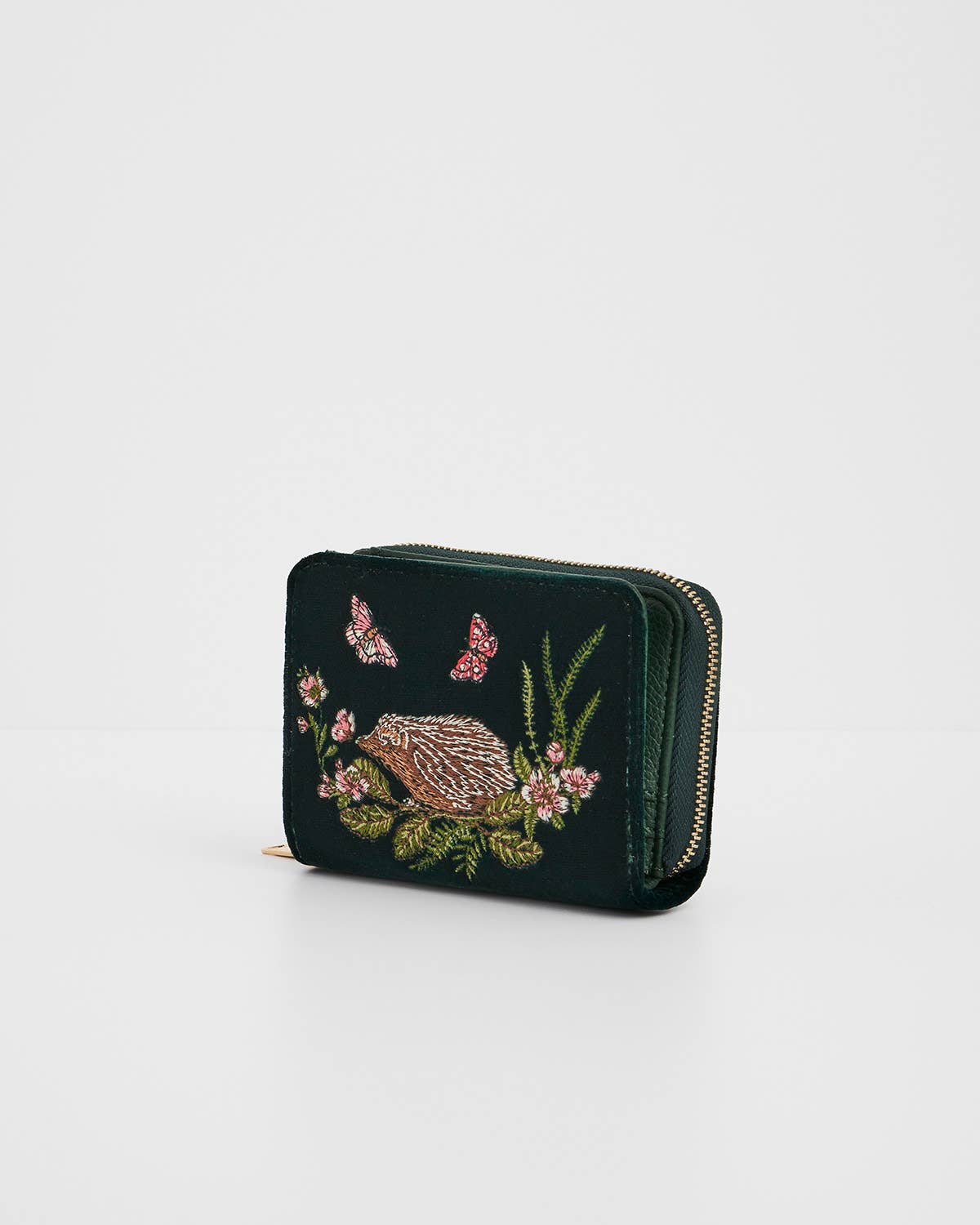 Hedgehog Embroidered Wallet