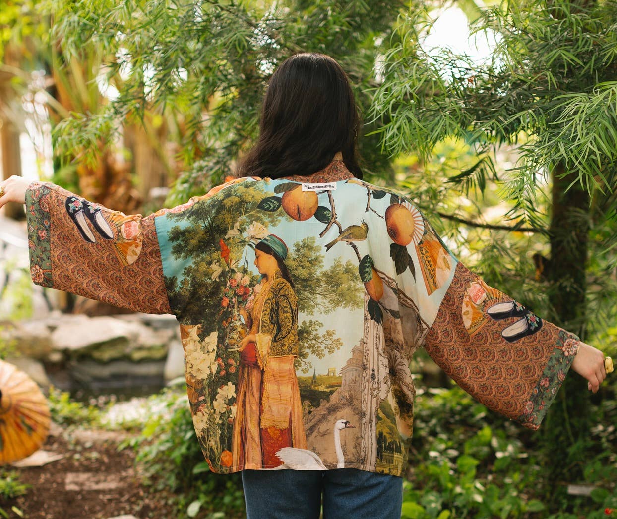 Secret Garden Cropped Jacket - Out of the Blue