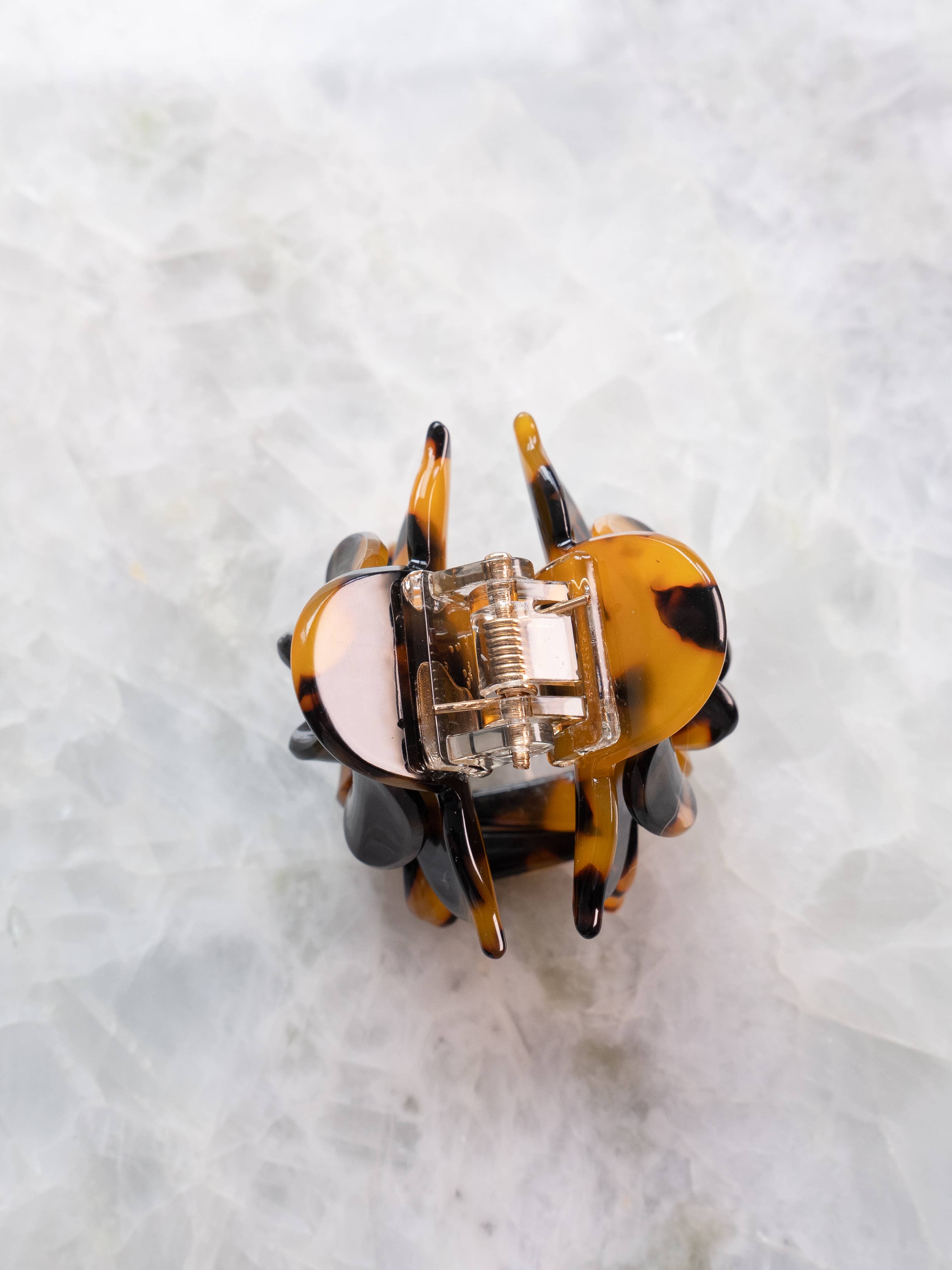 Tortoise Rose Hair Clip