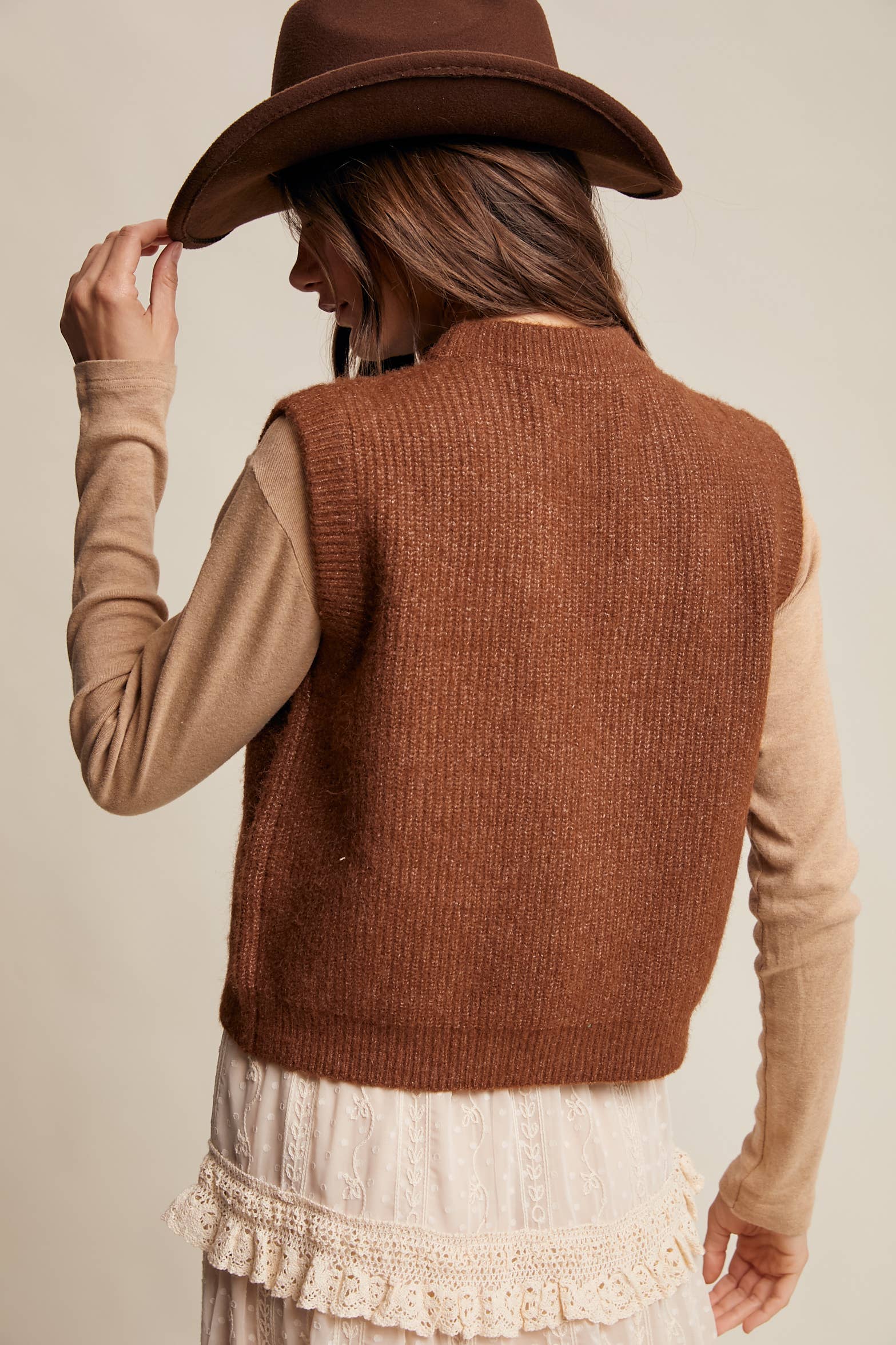 Knit Button Vest