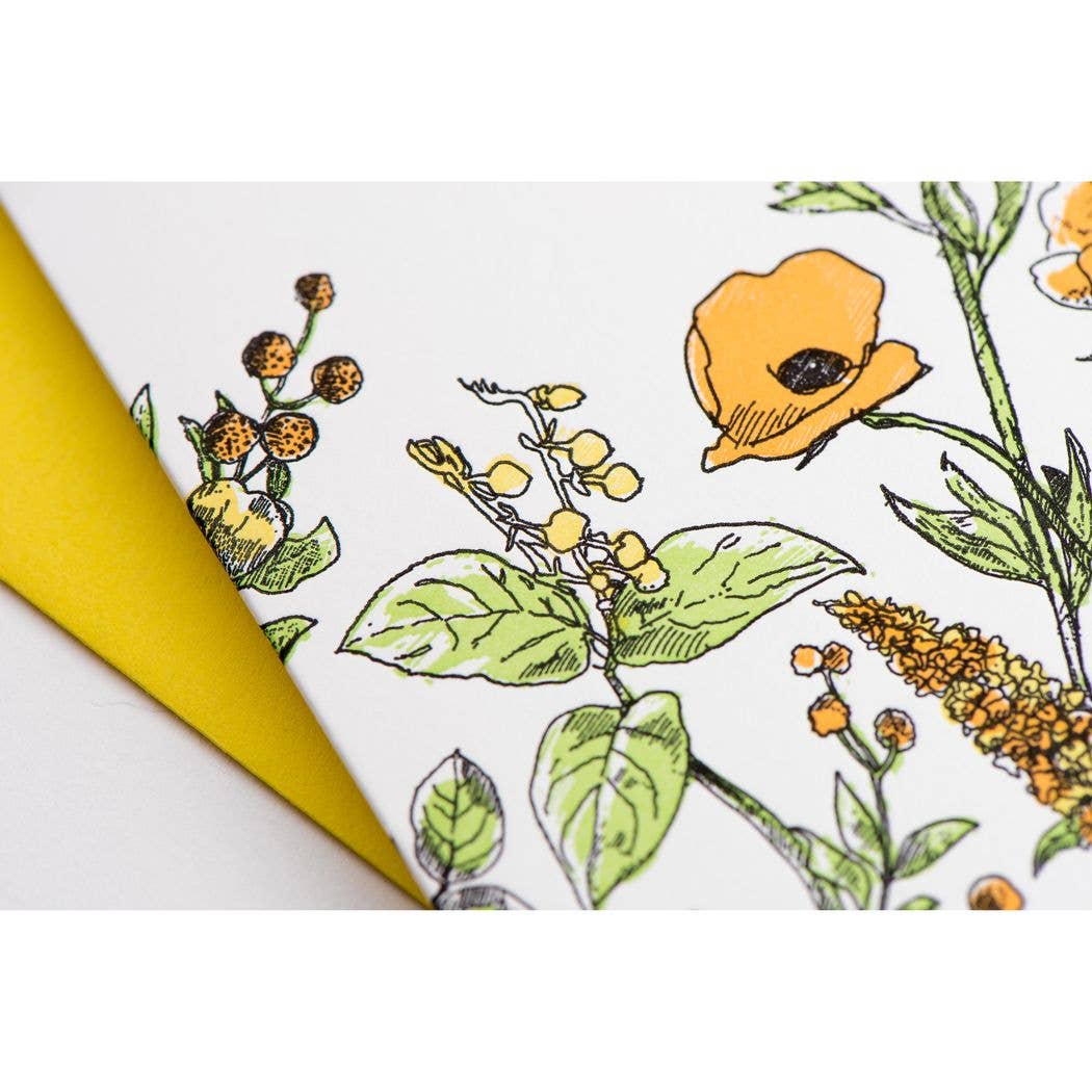 Love You Mom Floral Card - Out of the Blue