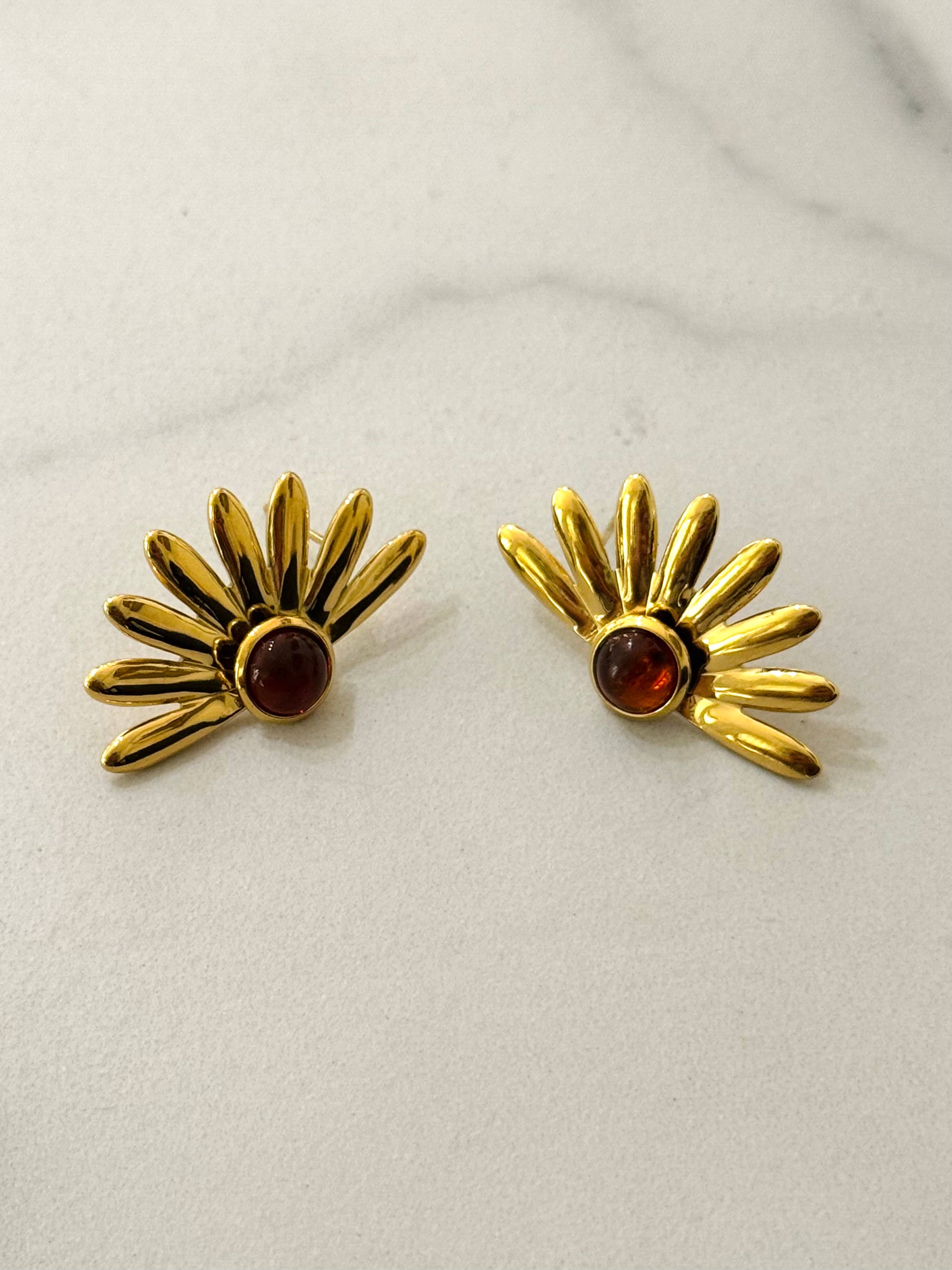 Yakari Stainless Steel Stud Earrings - Out of the Blue