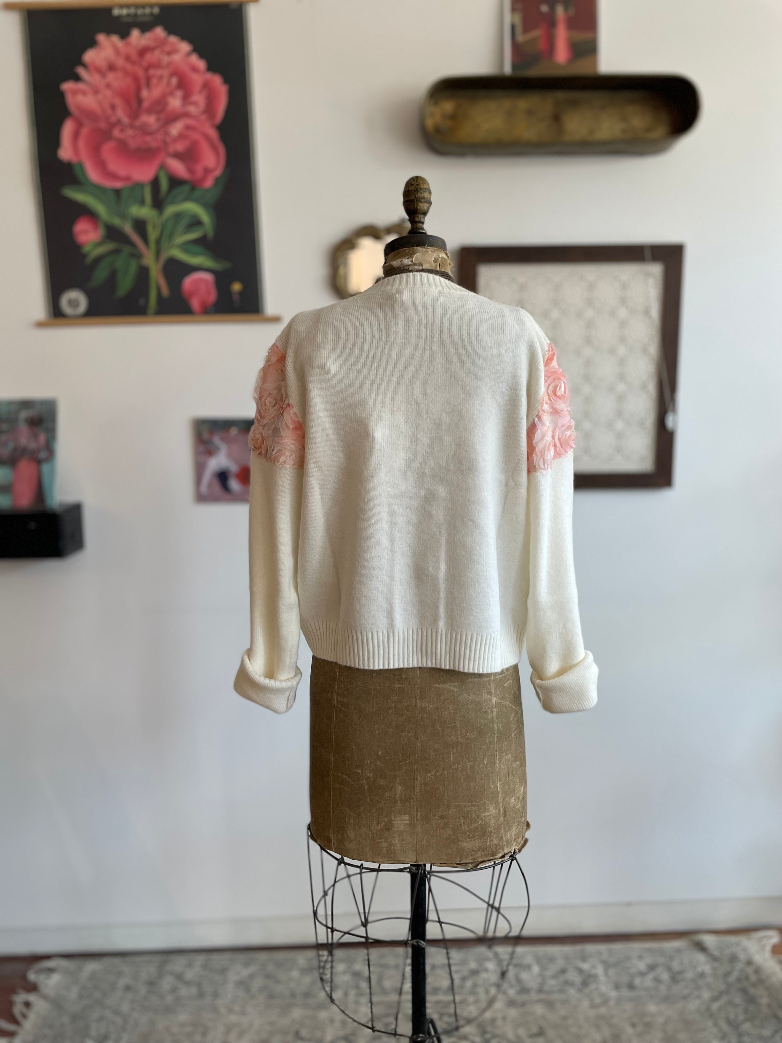 Floral Petal Cardigan - Out of the Blue