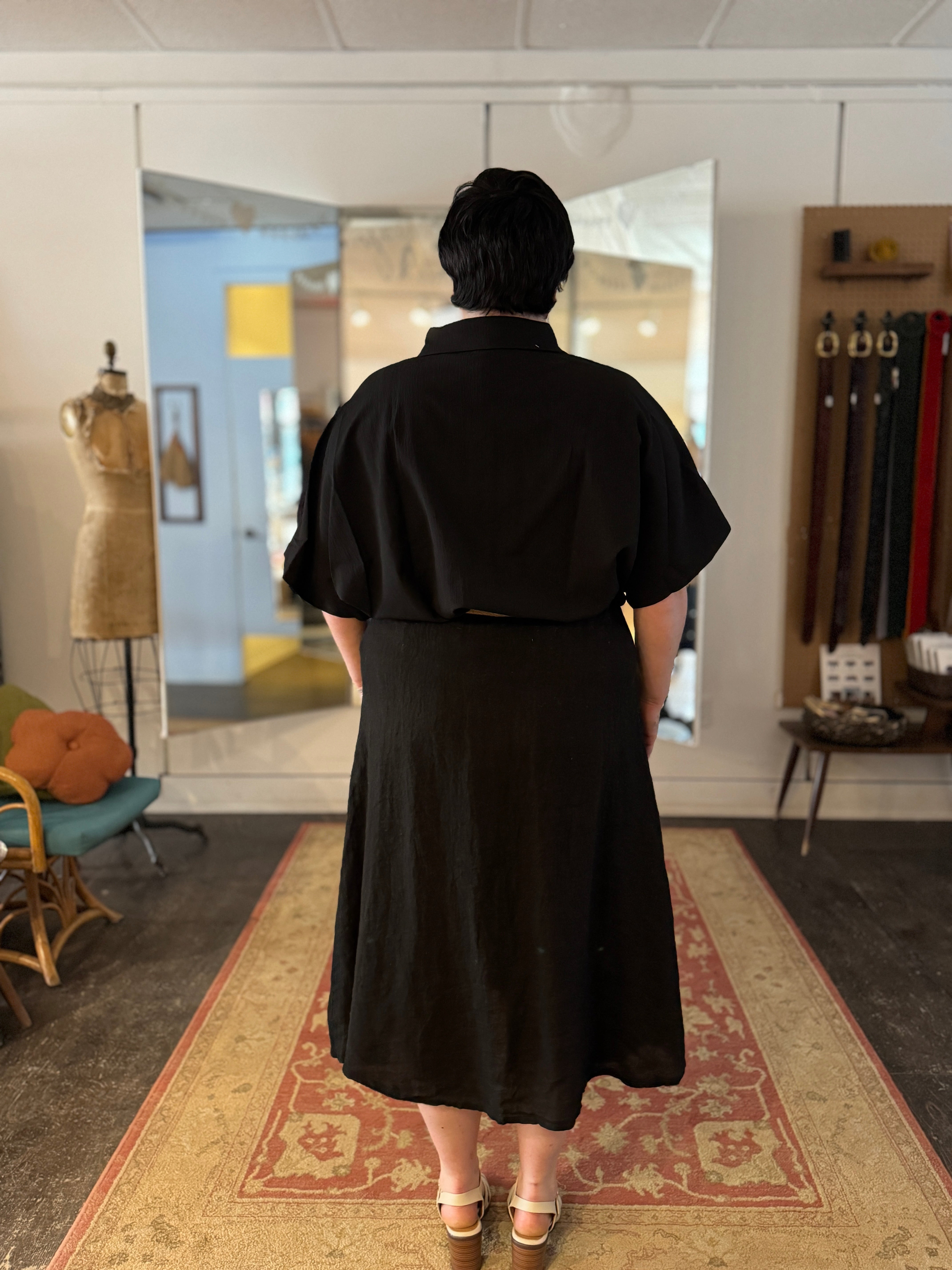 Linen Skirt - Out of the Blue