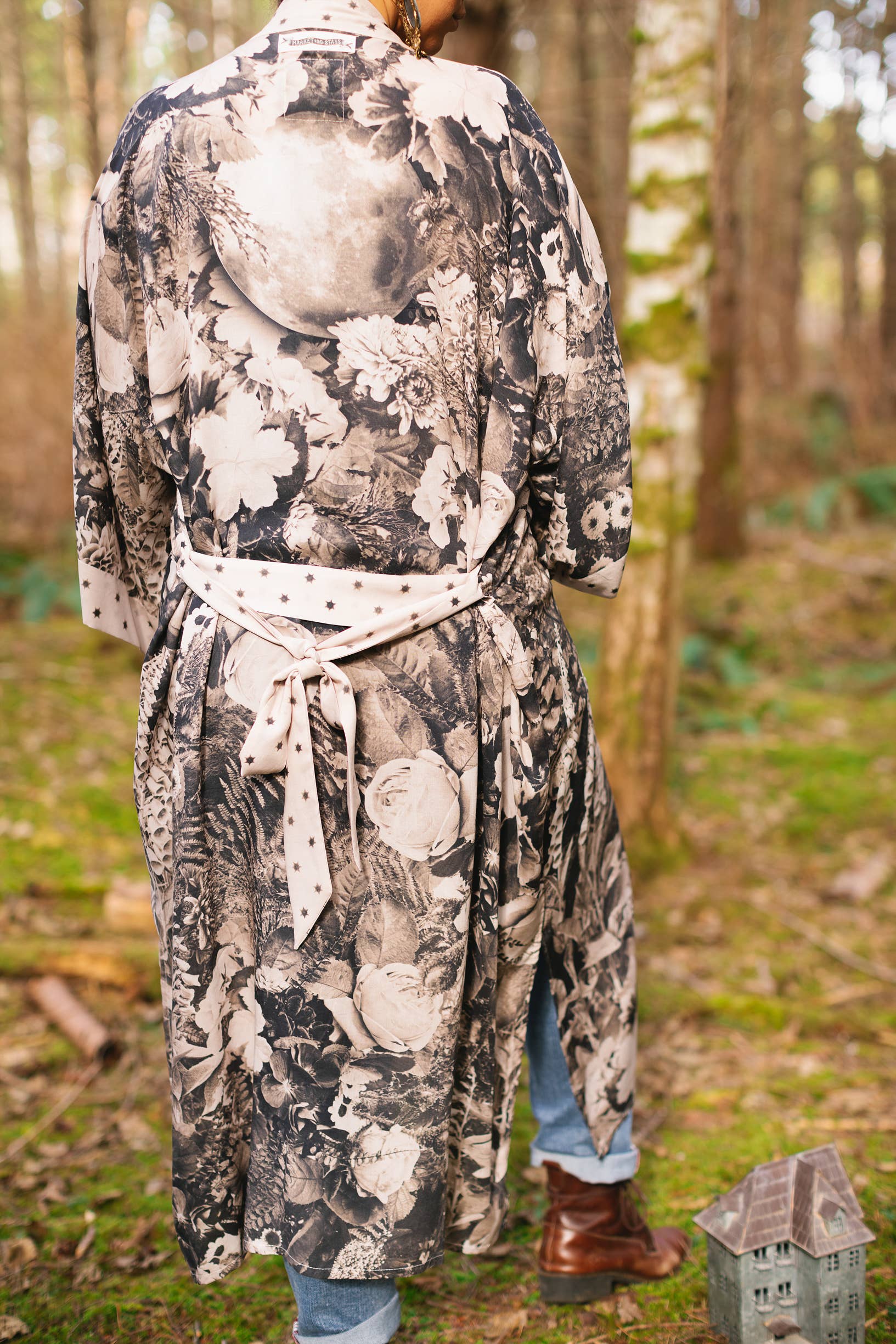 The Looking Glass Bamboo Duster Kimono Robe - Out of the Blue