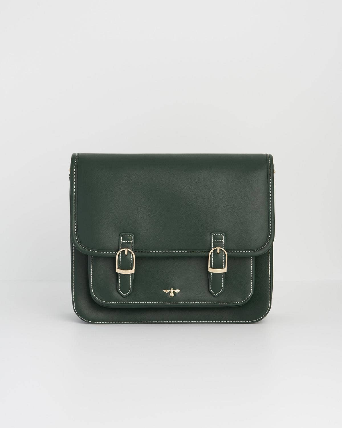 Into the Woods Green Satchel - Out of the Blue