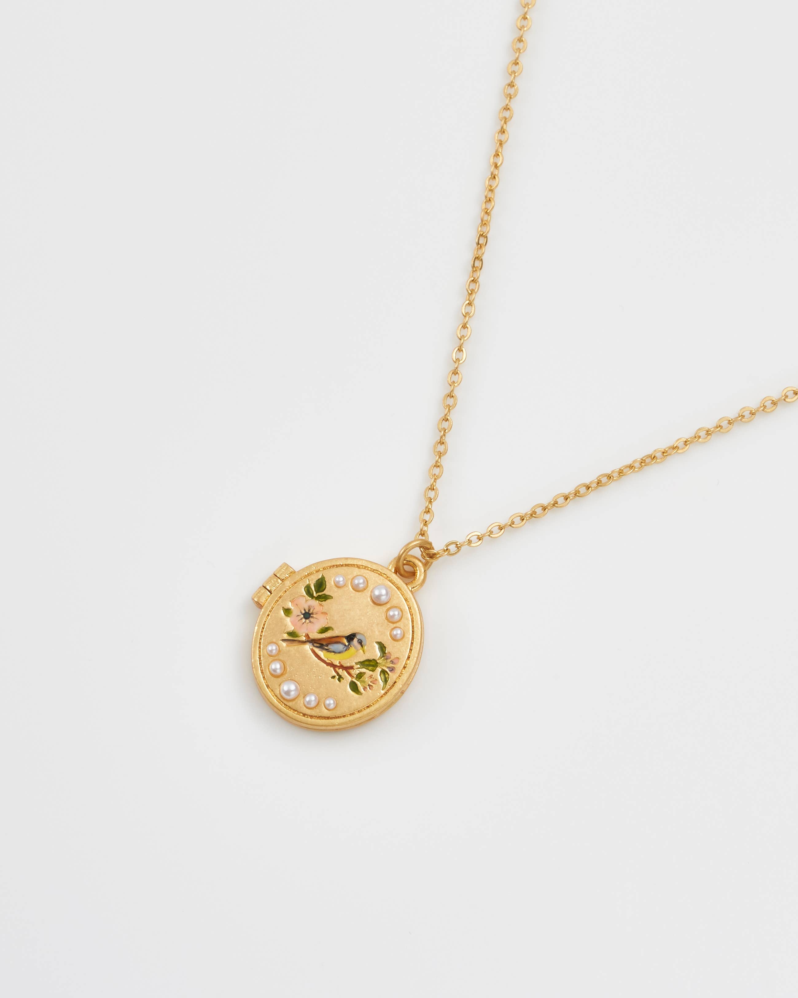 FABLE Blue Tit Locket - Out of the Blue