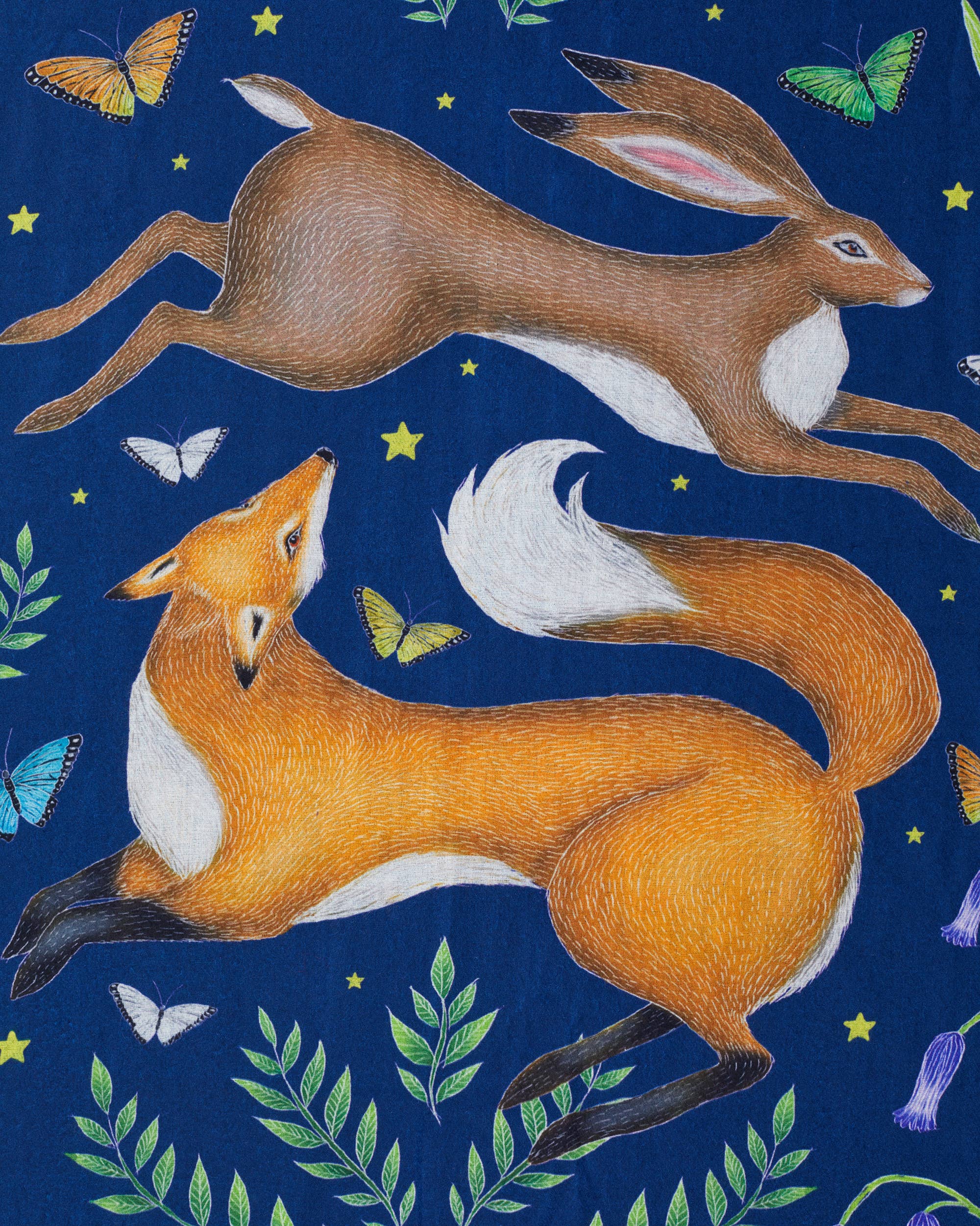 Hare & Fox Scarf - Out of the Blue