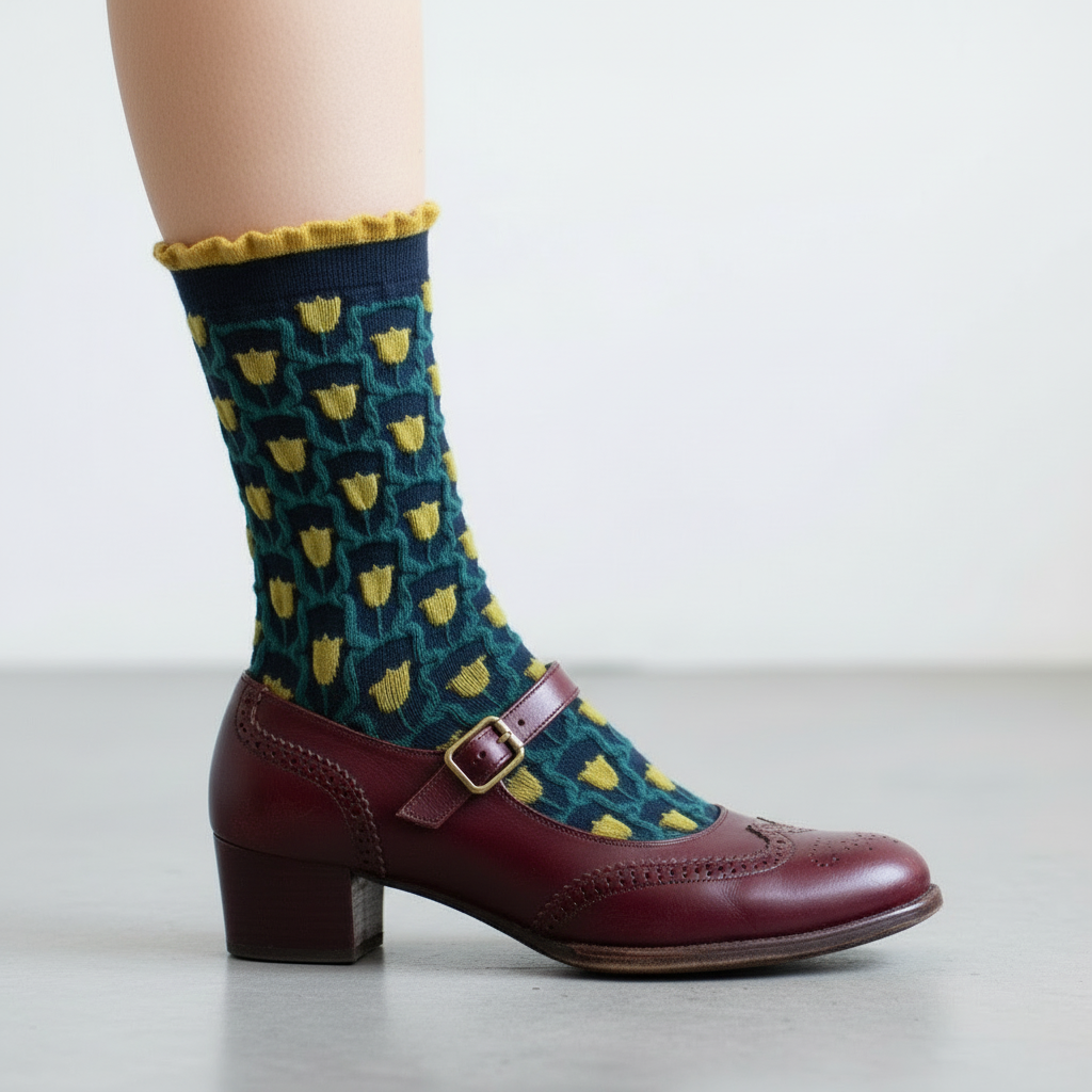 Romantic Floral Socks