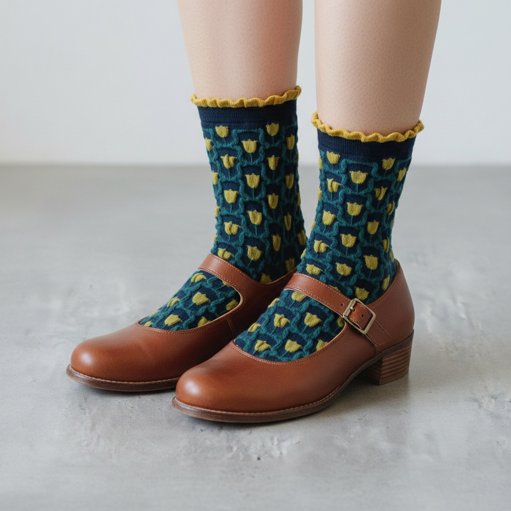 Romantic Floral Socks