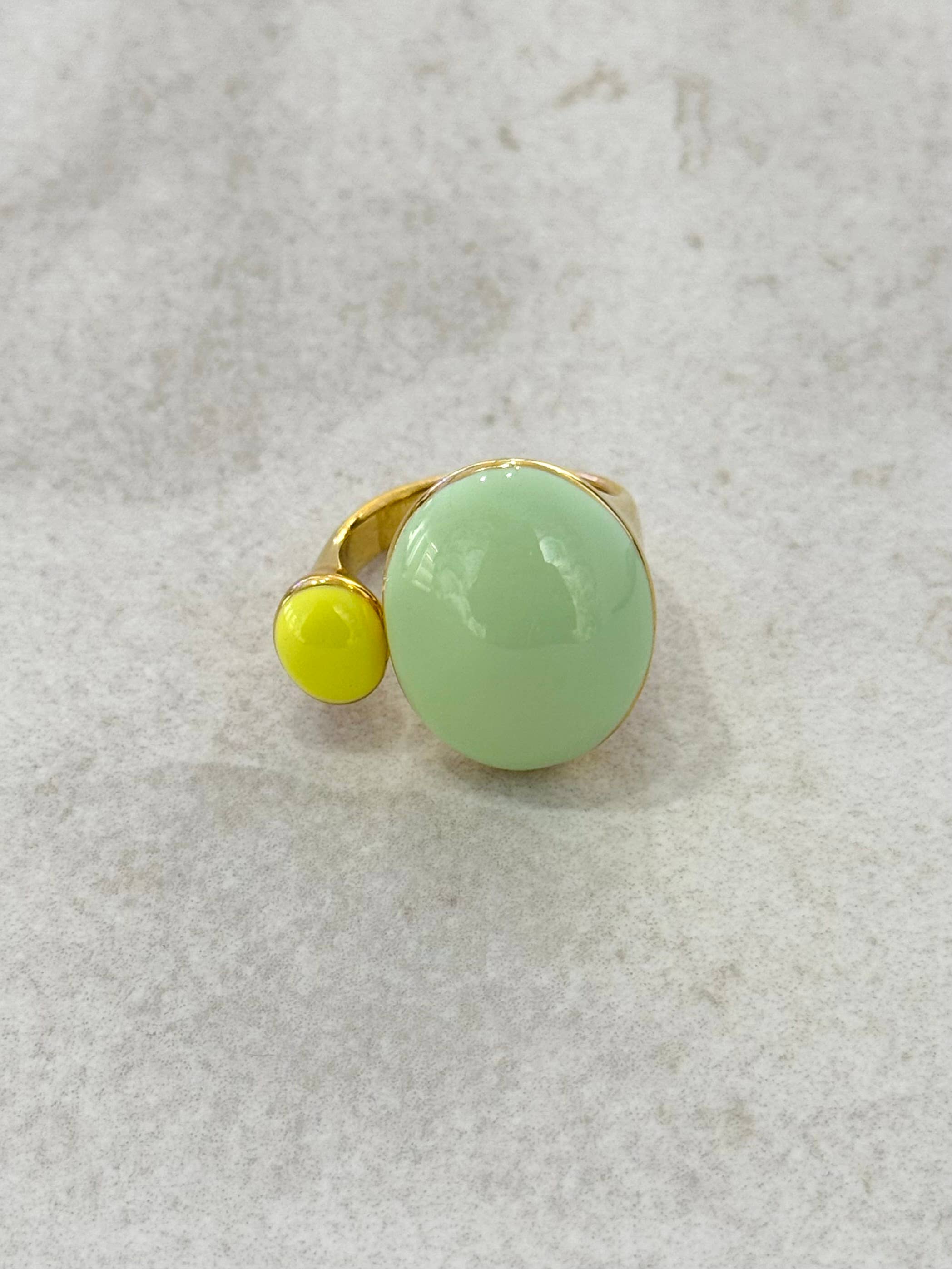 Morris Stainless Enamel Ring - Out of the Blue