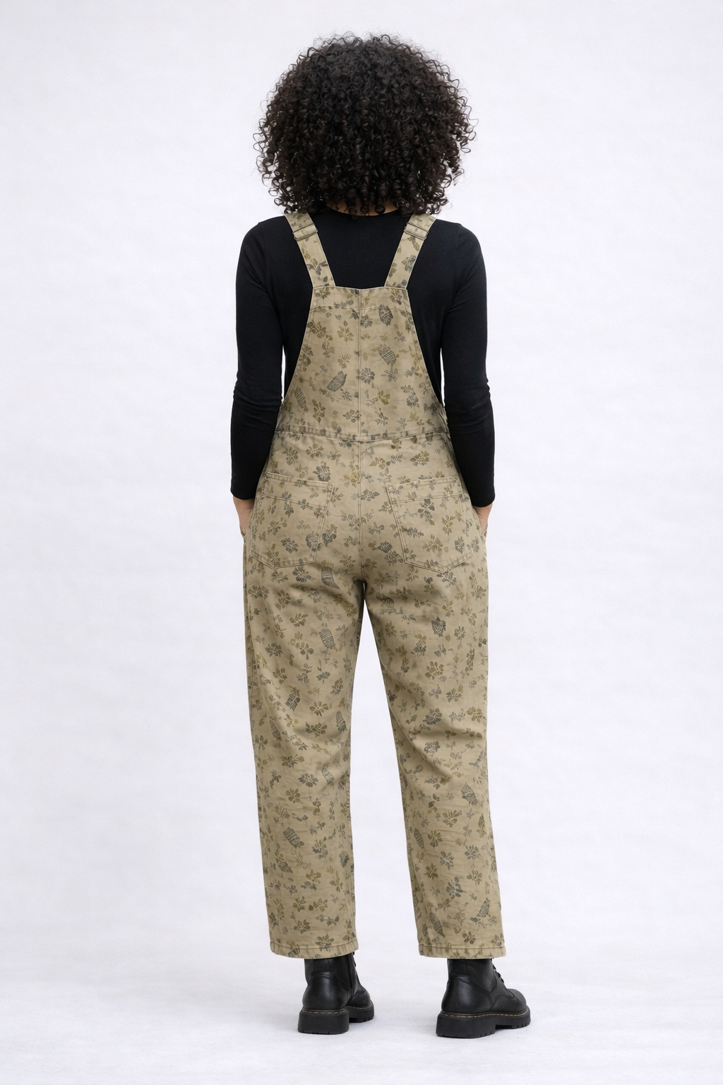 Bird Print Overalls