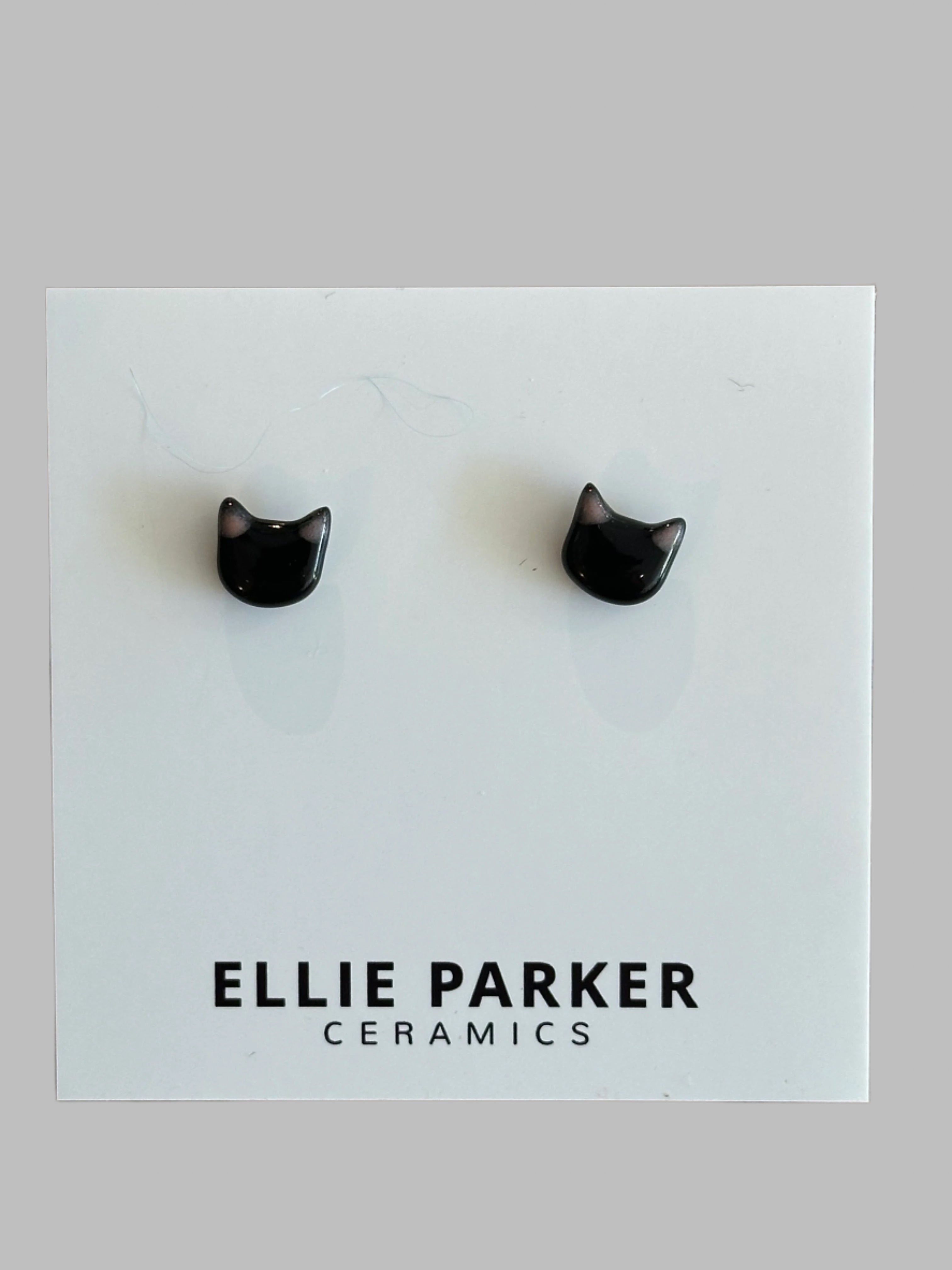 Ceramic Cat Earrings - Out of the Blue