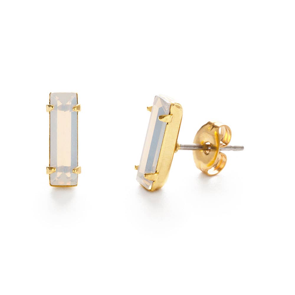 Baguette Crystal Stud Earrings - Out of the Blue