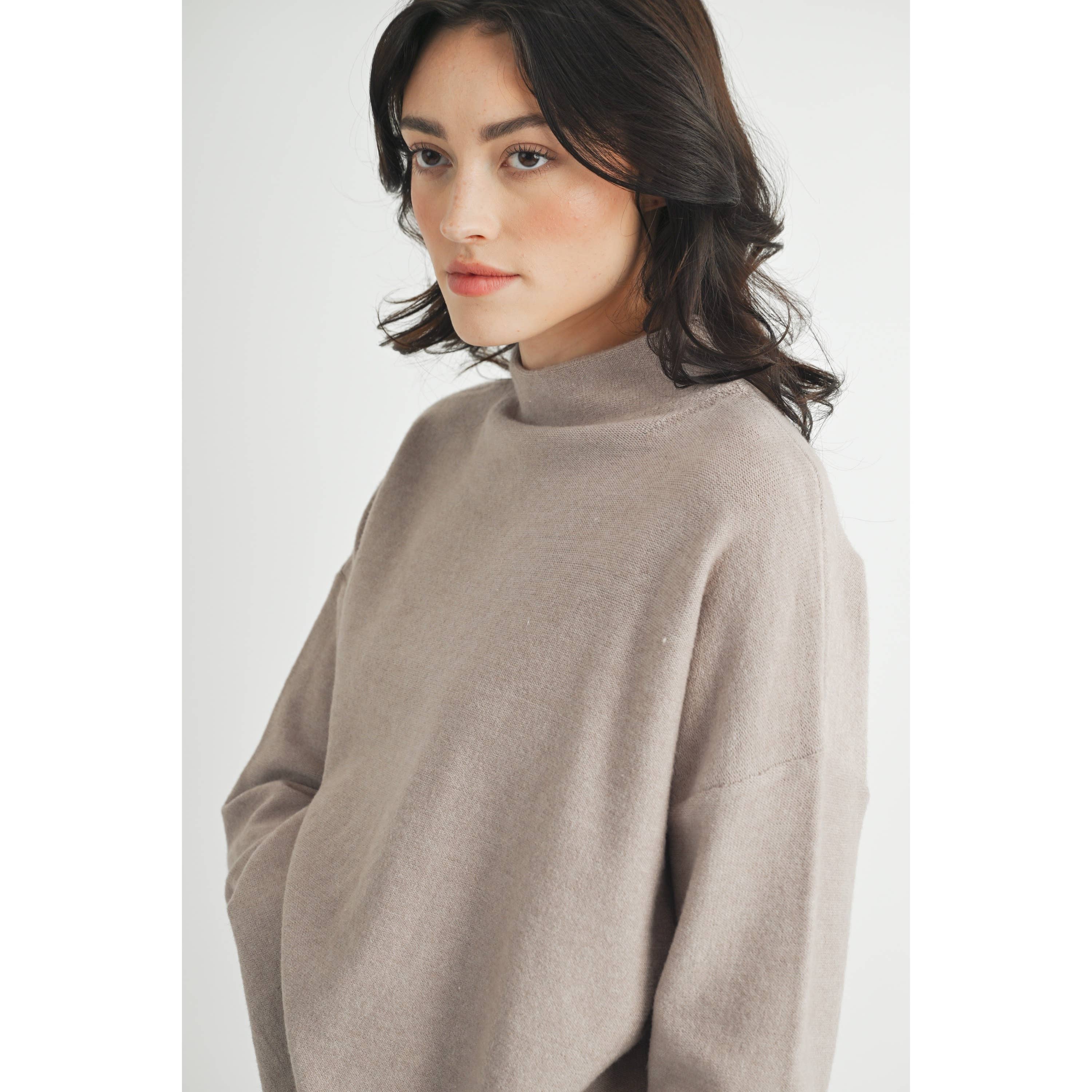 MOCK NECK SWEATER - Out of the Blue