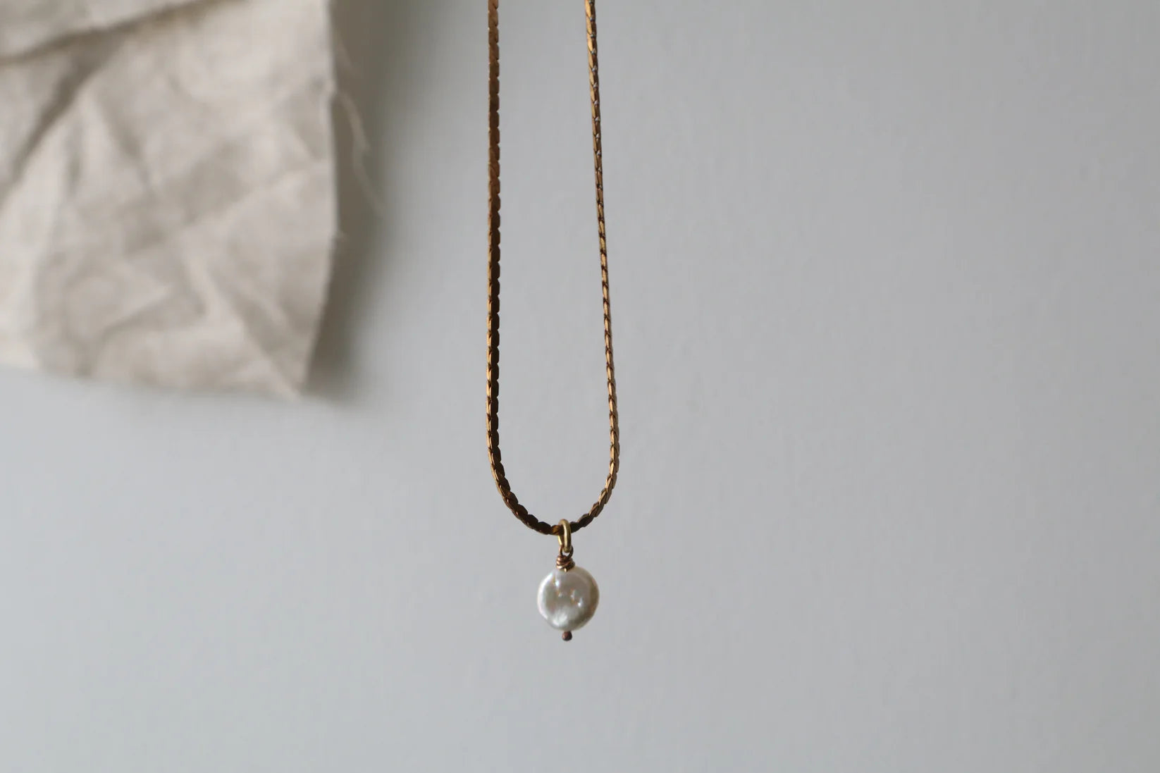 moon pearl necklace - Out of the Blue