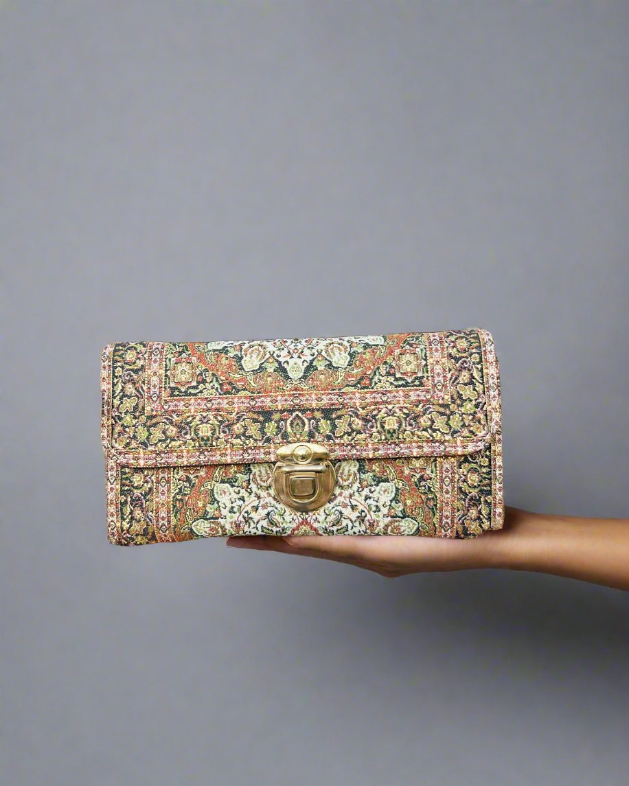 Brocade Crossbody Bag - Out of the Blue