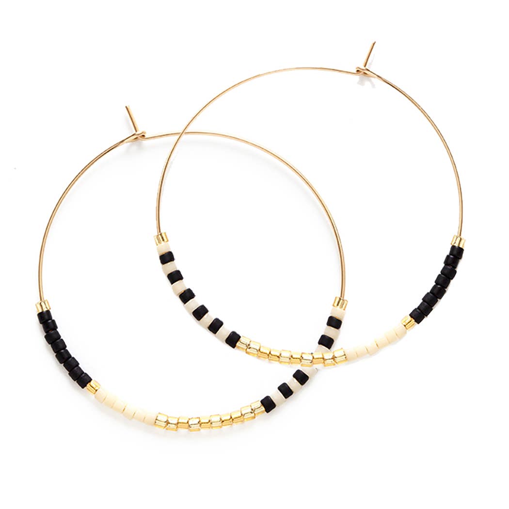 Japanese Seed Bead Hoops