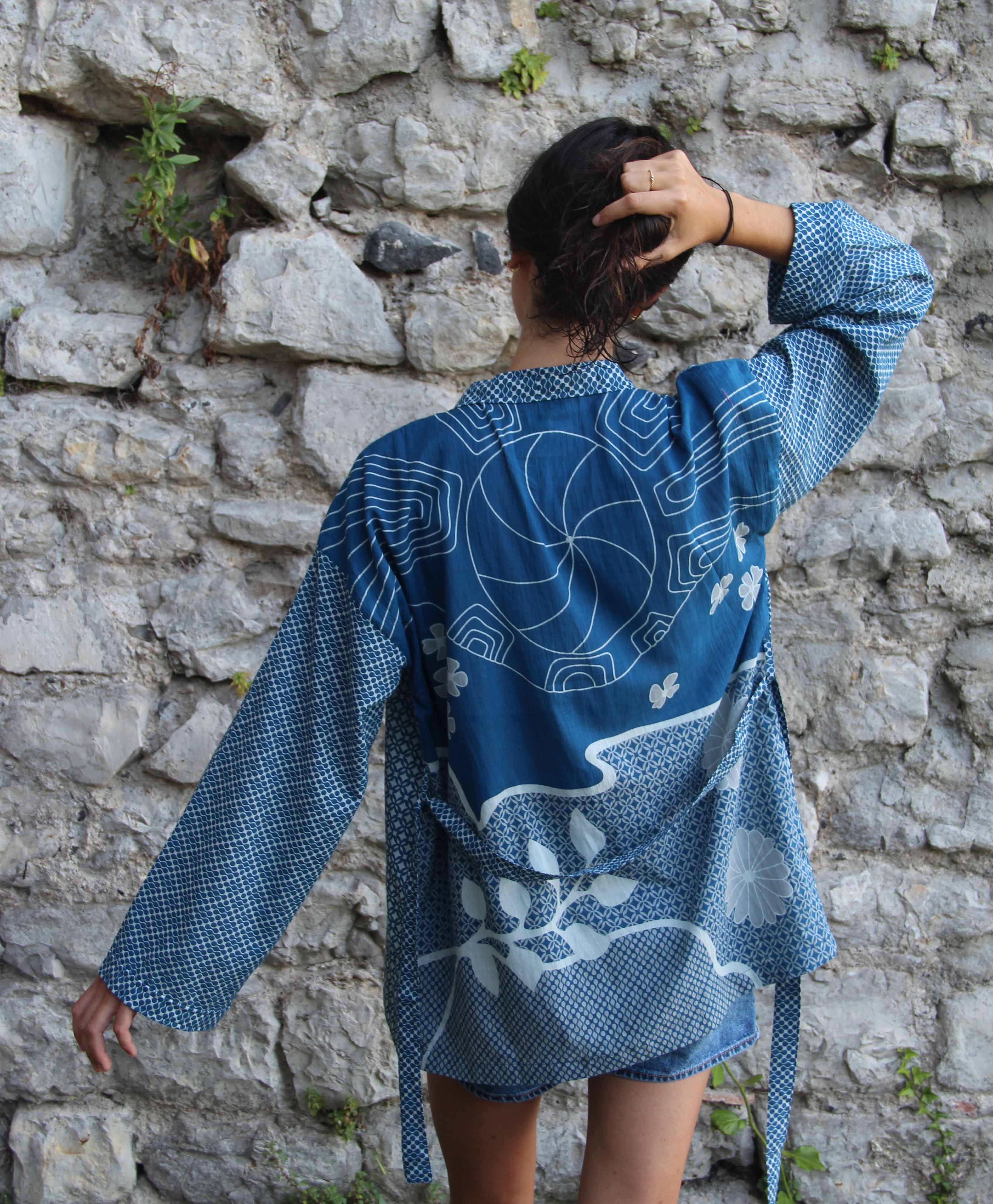 Natsunohi Marine Kimono - Out of the Blue