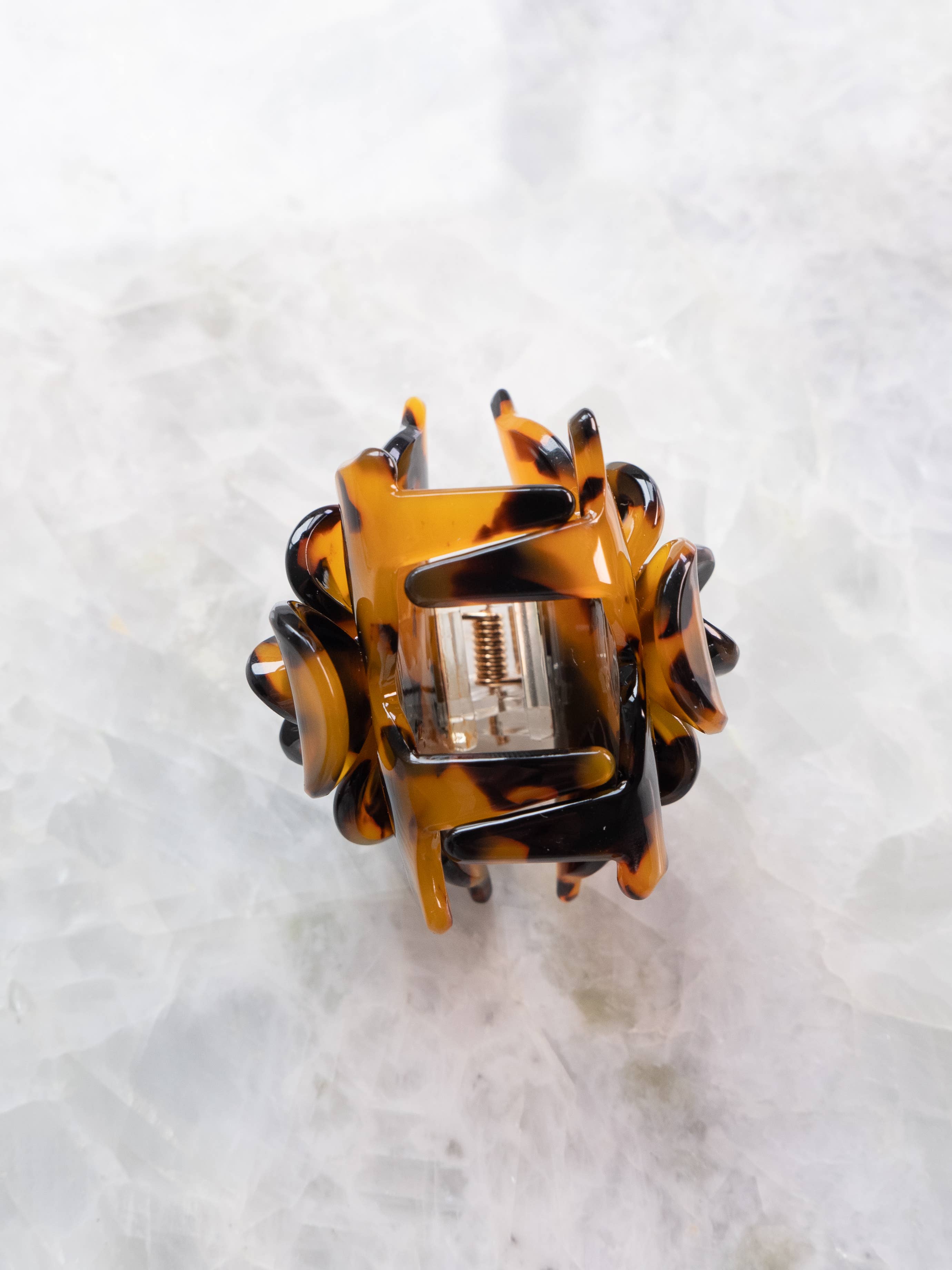 Tortoise Rose Hair Clip