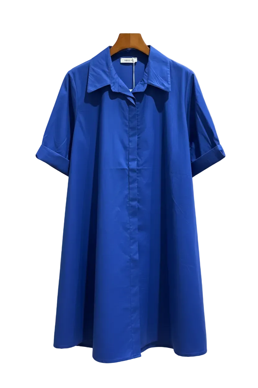 Cotton Swing Dress - Out of the Blue