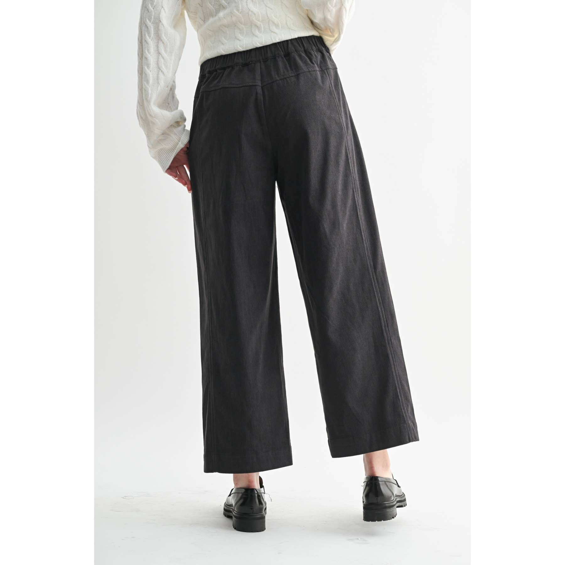 CORDUROY WIDE LEG PANTS - Out of the Blue