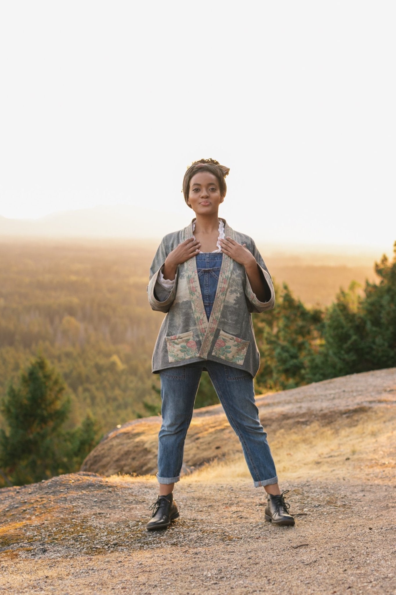 Still I Rise Fleece Jacket - Out of the Blue