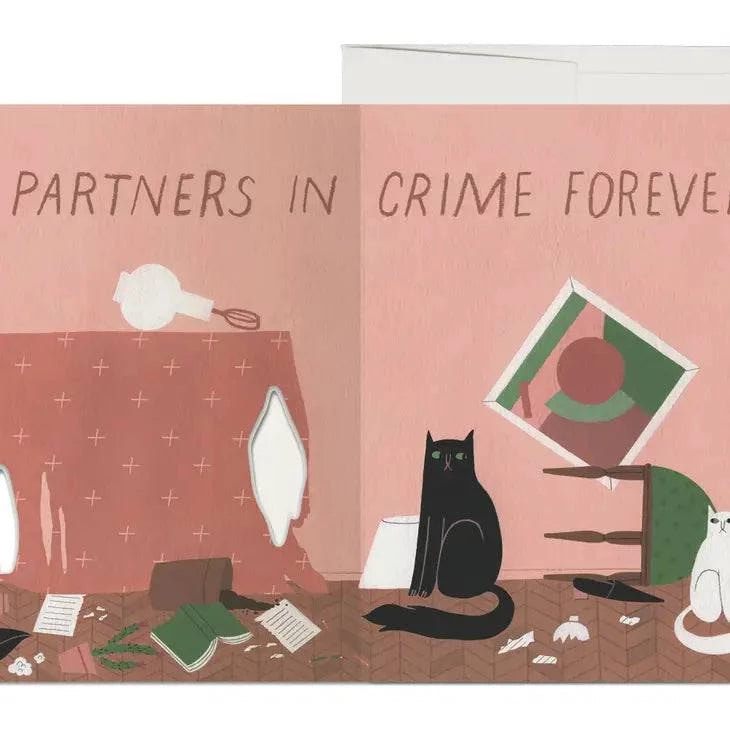 Cat Crimes Card - Out of the Blue