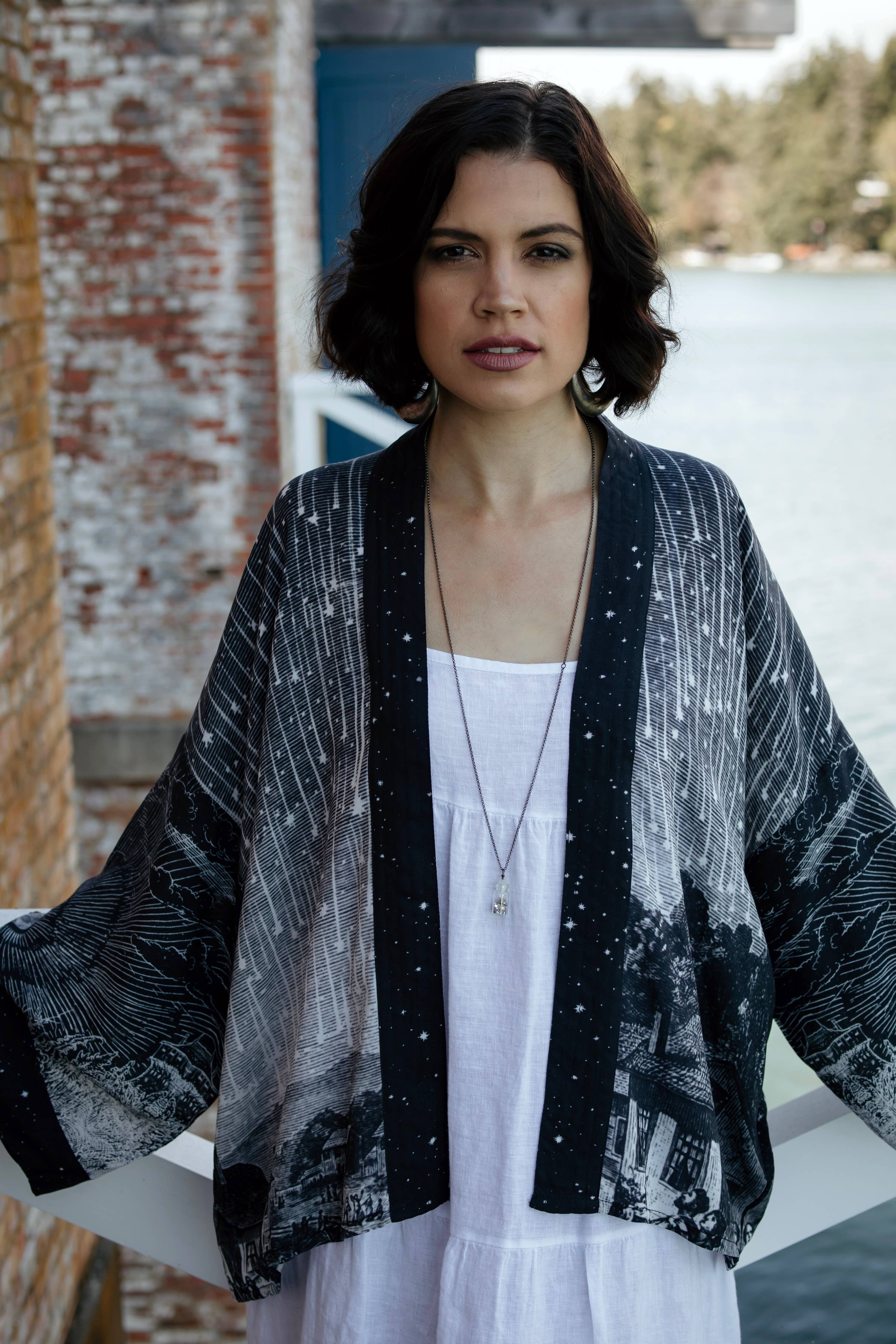 Stargazer Cropped Jacket - Out of the Blue
