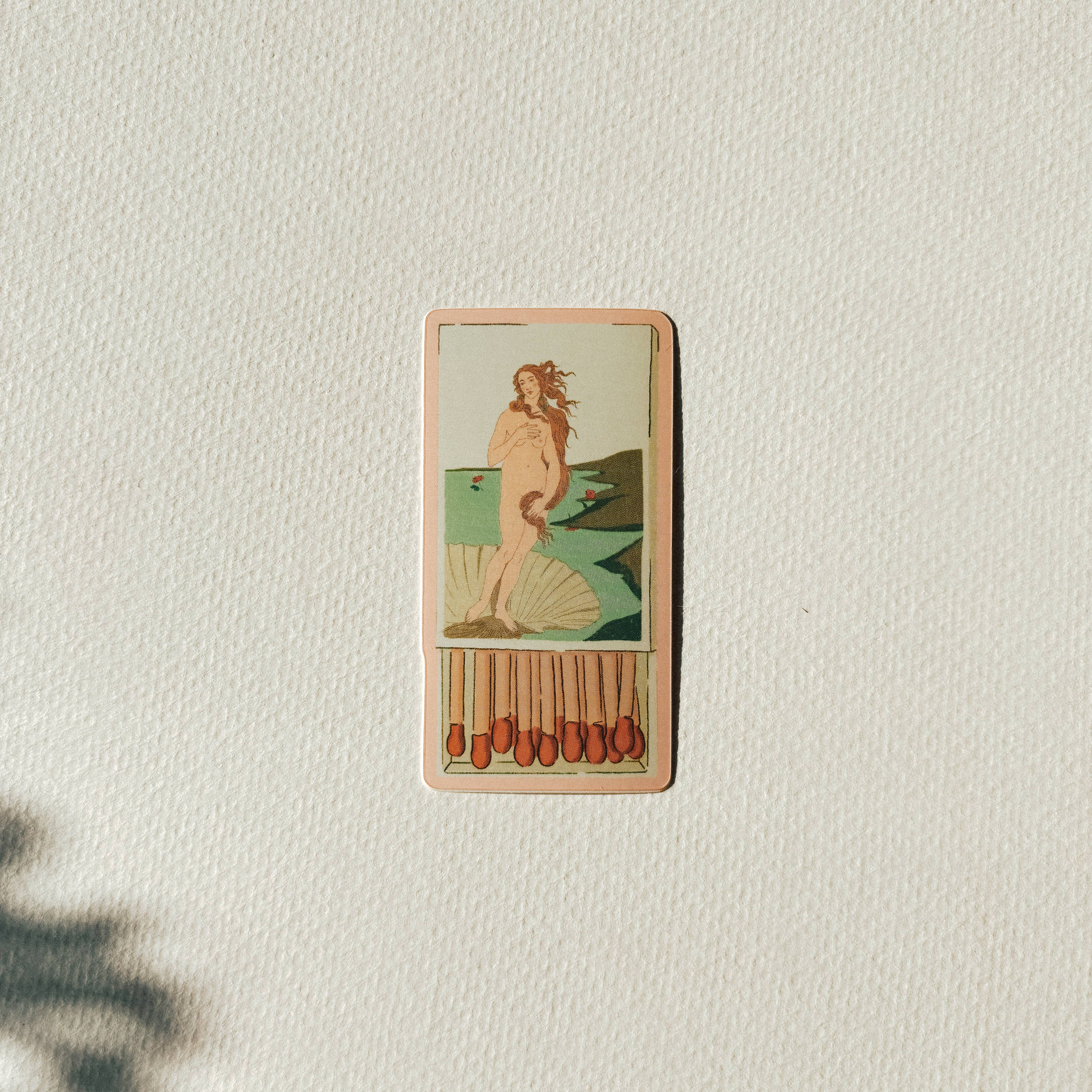 Birth of Venus Matchbox Sticker - Out of the Blue