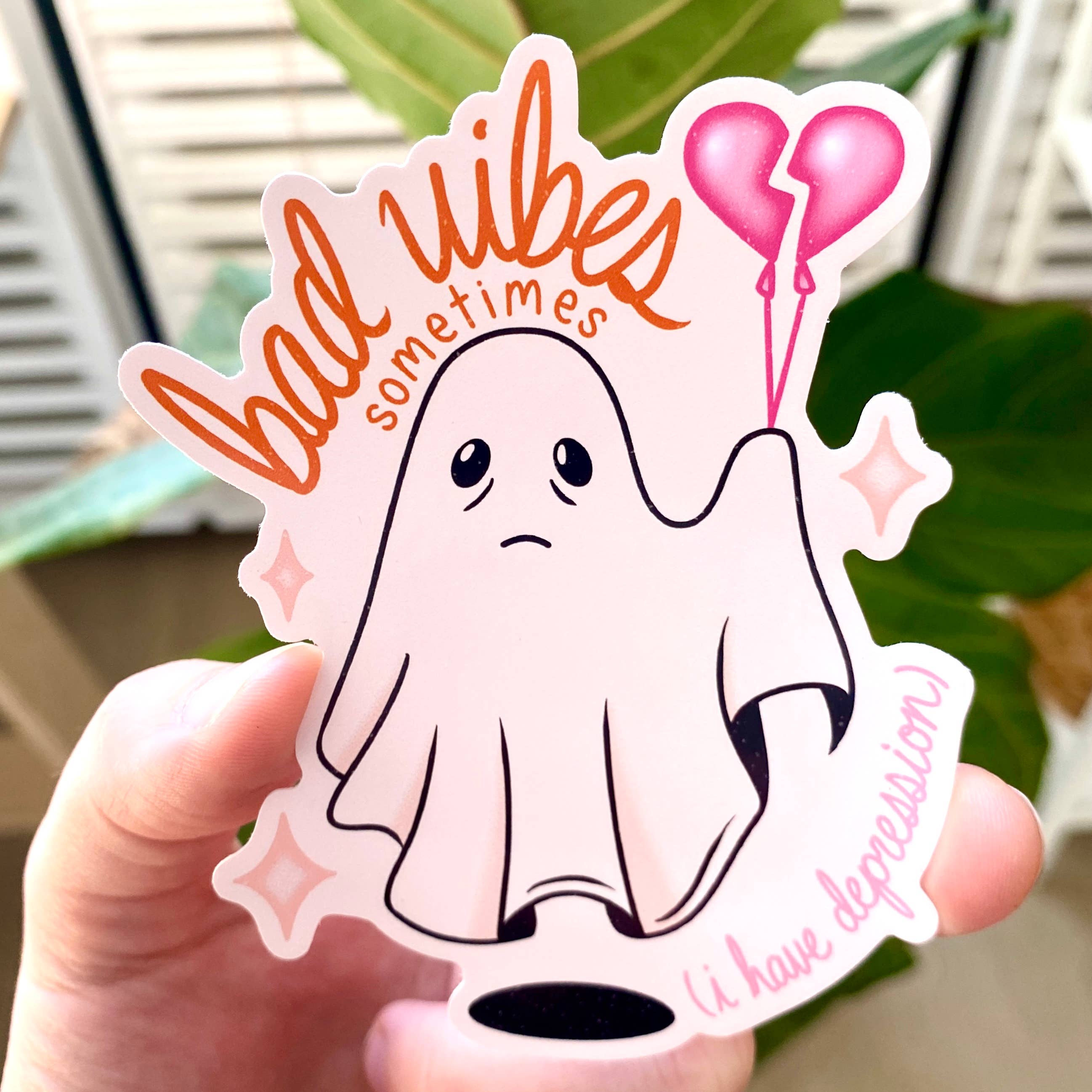 Bad Vibes Sometimes Sticker - Out of the Blue