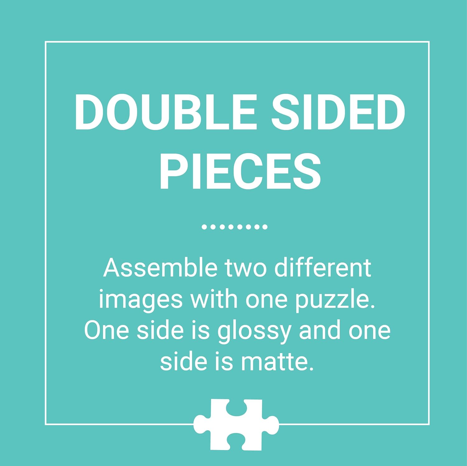 Botanic Rainbow Double-Sided Puzzle - Out of the Blue