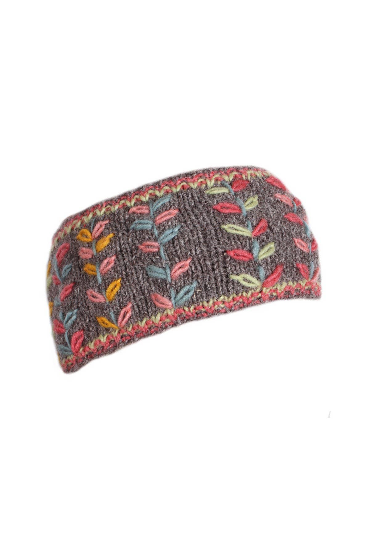 Embroidered Leaf Headband