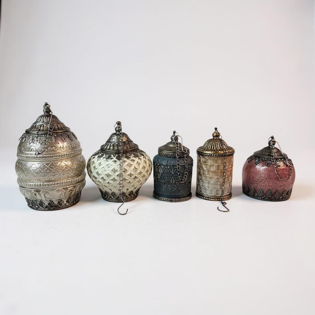 Clear Glass Lantern Medium - Out of the Blue