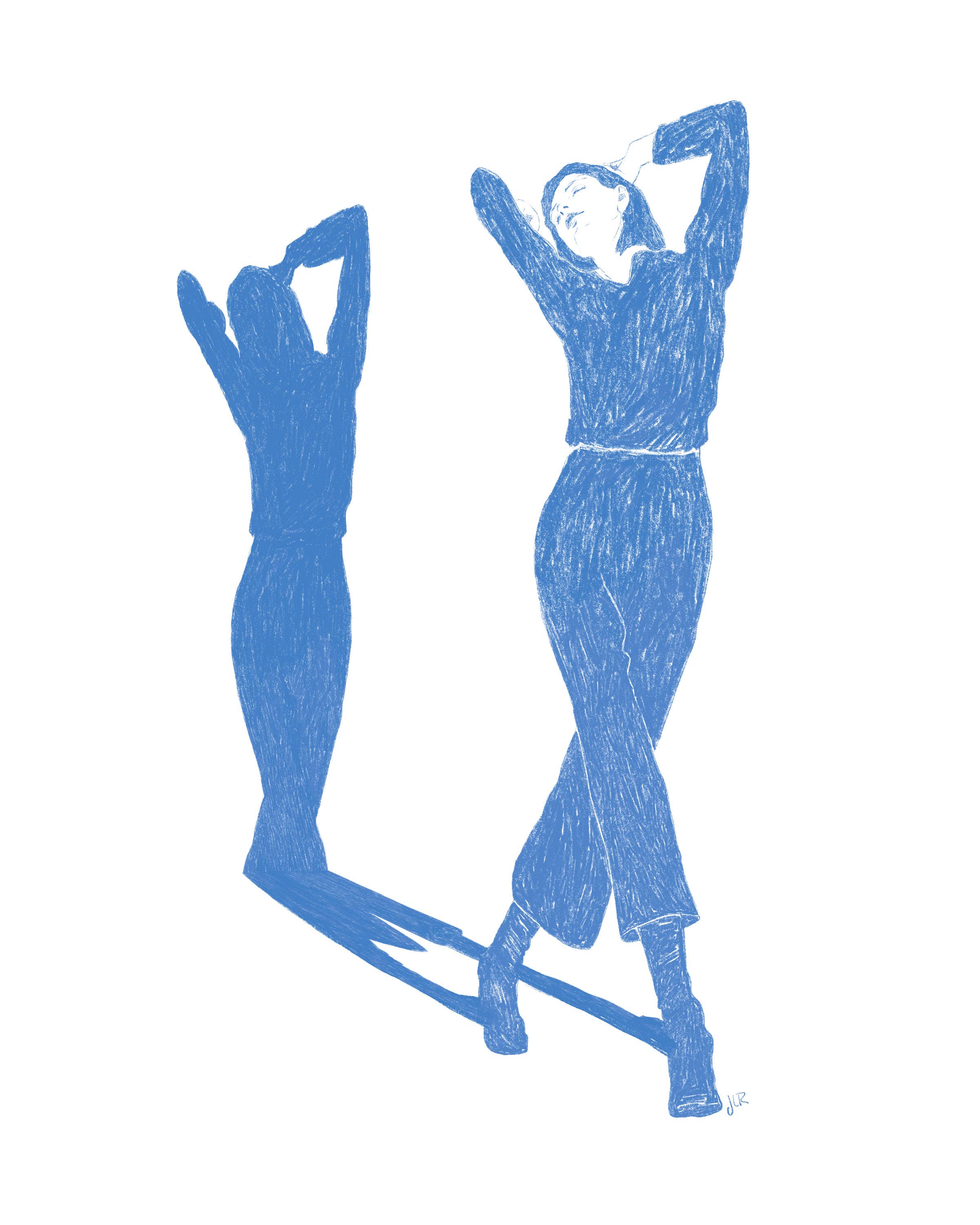 Jenny Liz Rome's Dancing At Home #8 Print - Out of the Blue