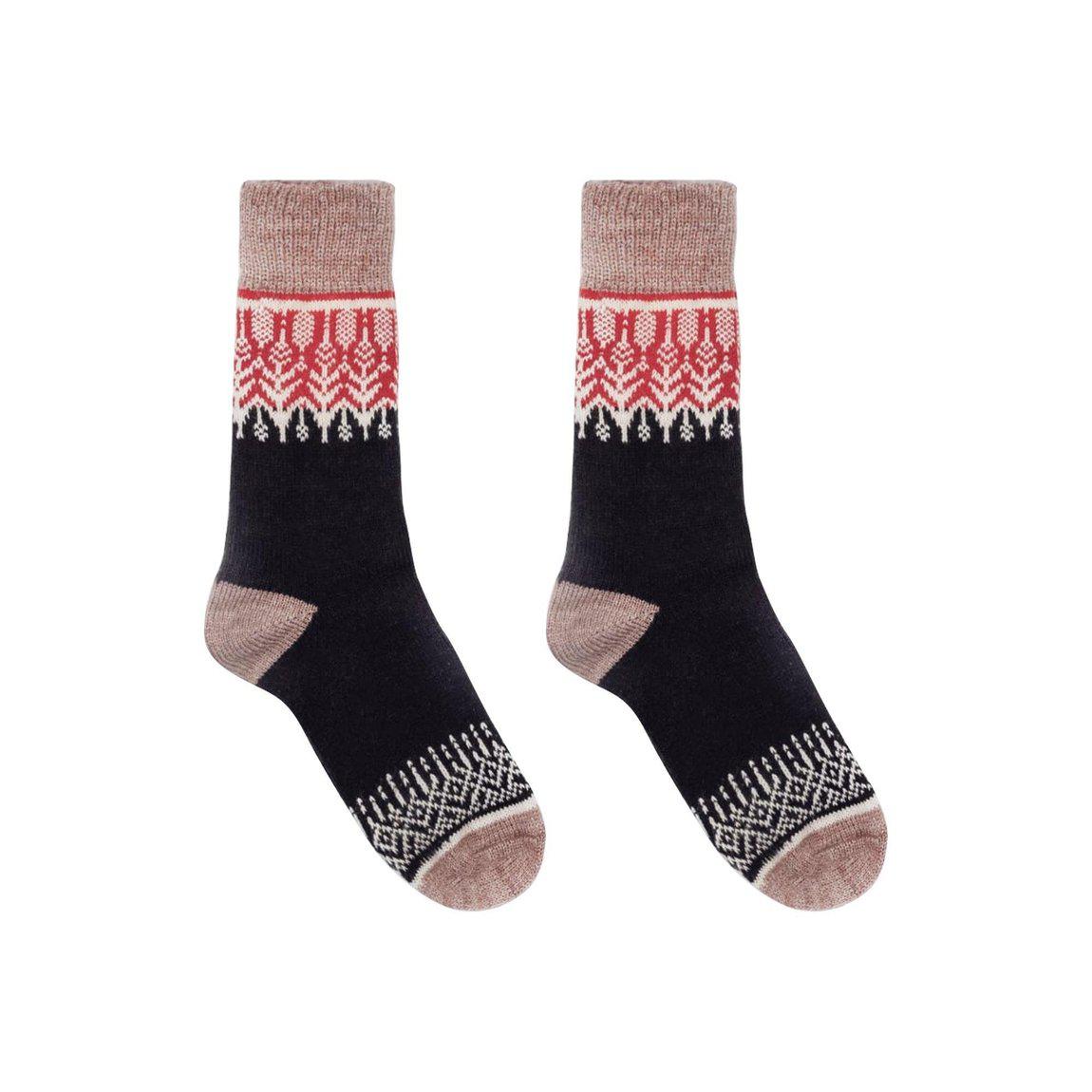 Nordic Yule Merino Wool Socks - Out of the Blue