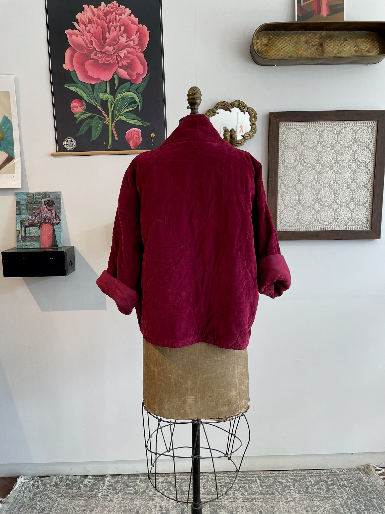 Corduroy Quilted Jacket - Out of the Blue