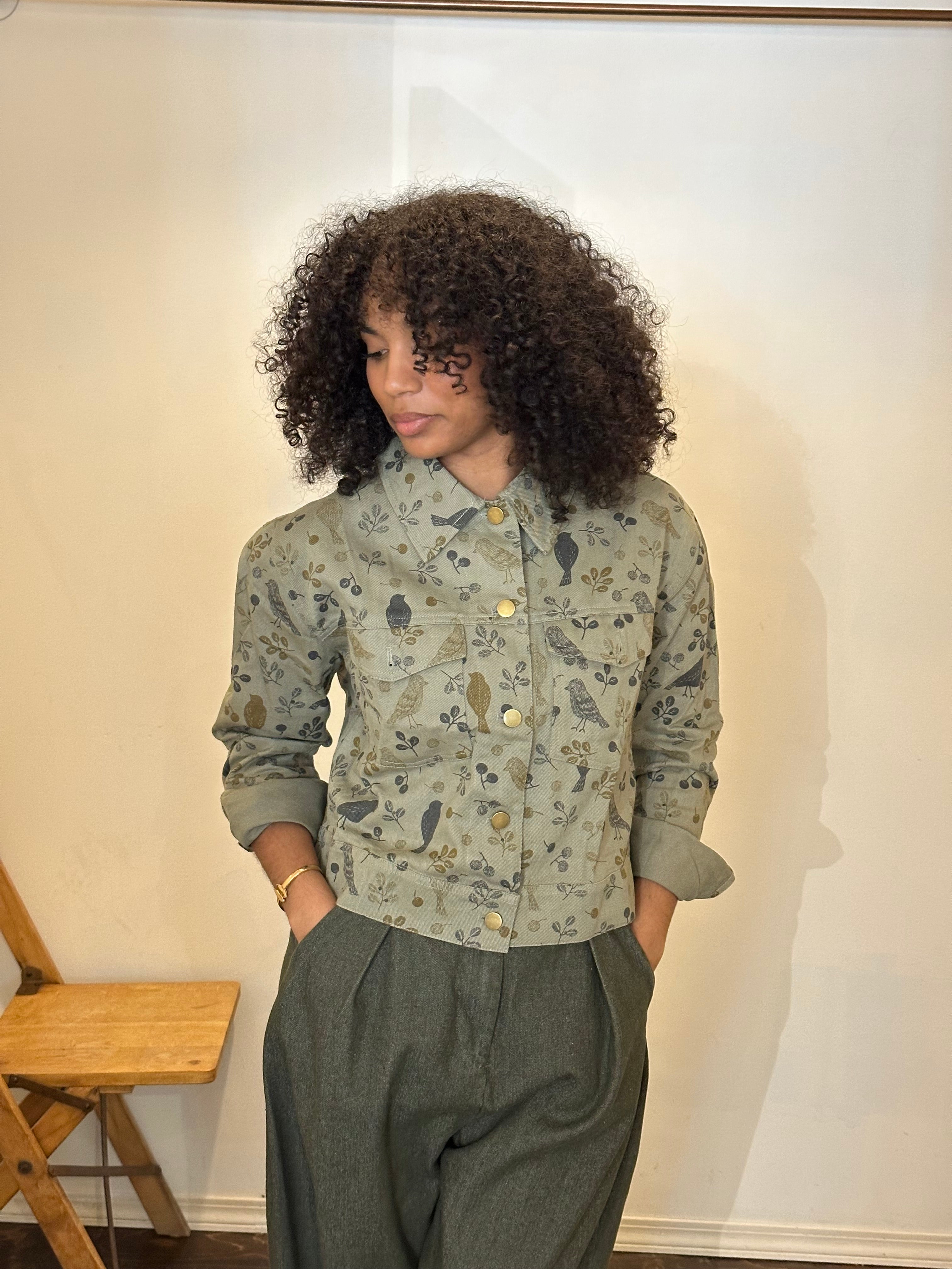 Bird Print Jacket