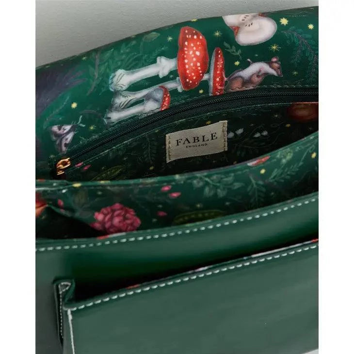Into the Woods Green Satchel - Out of the Blue