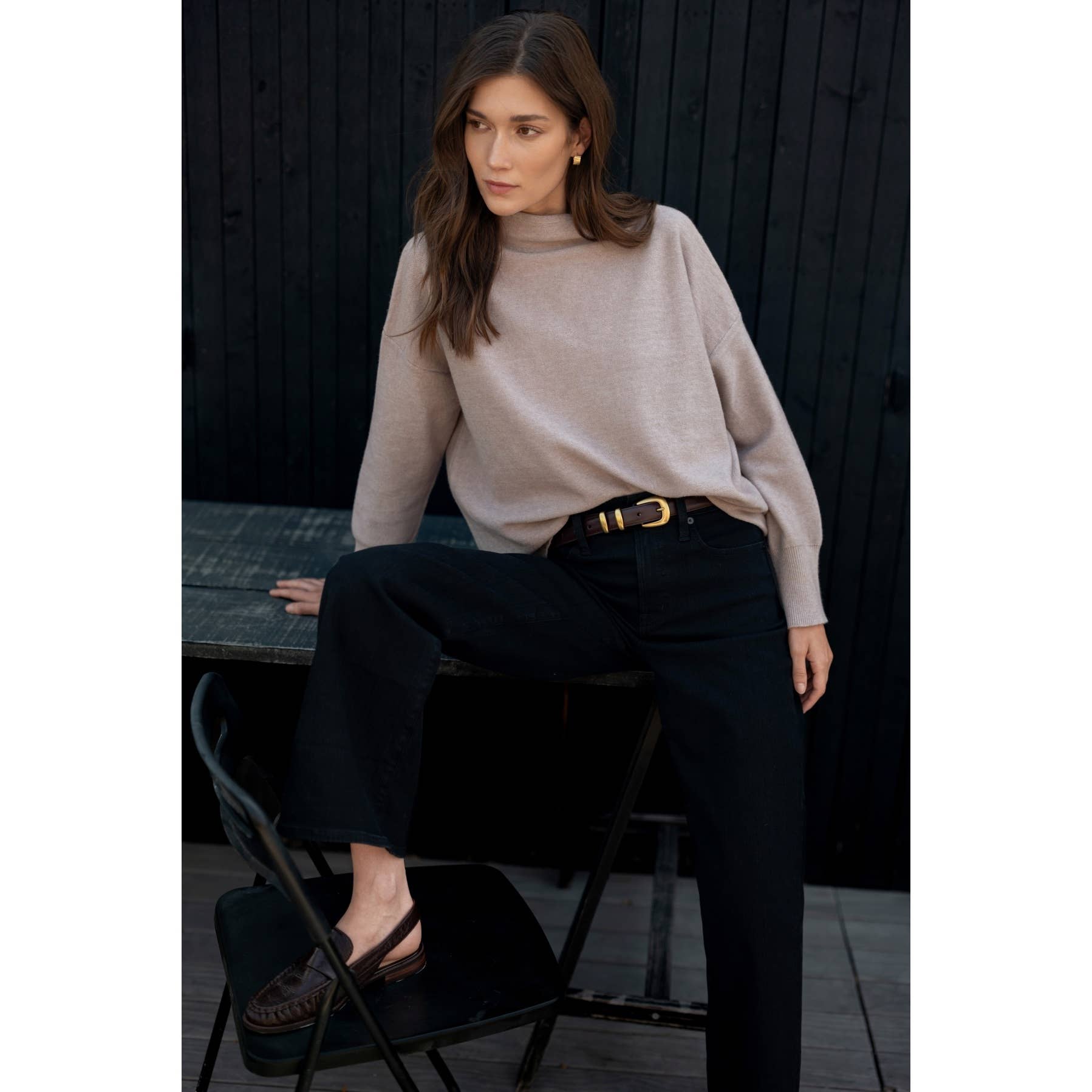 MOCK NECK SWEATER - Out of the Blue