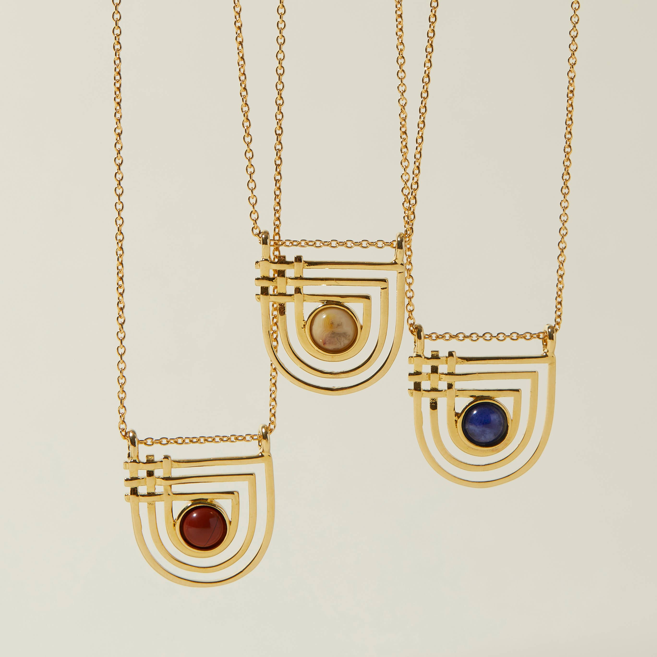 Golden Era Necklace - Agate