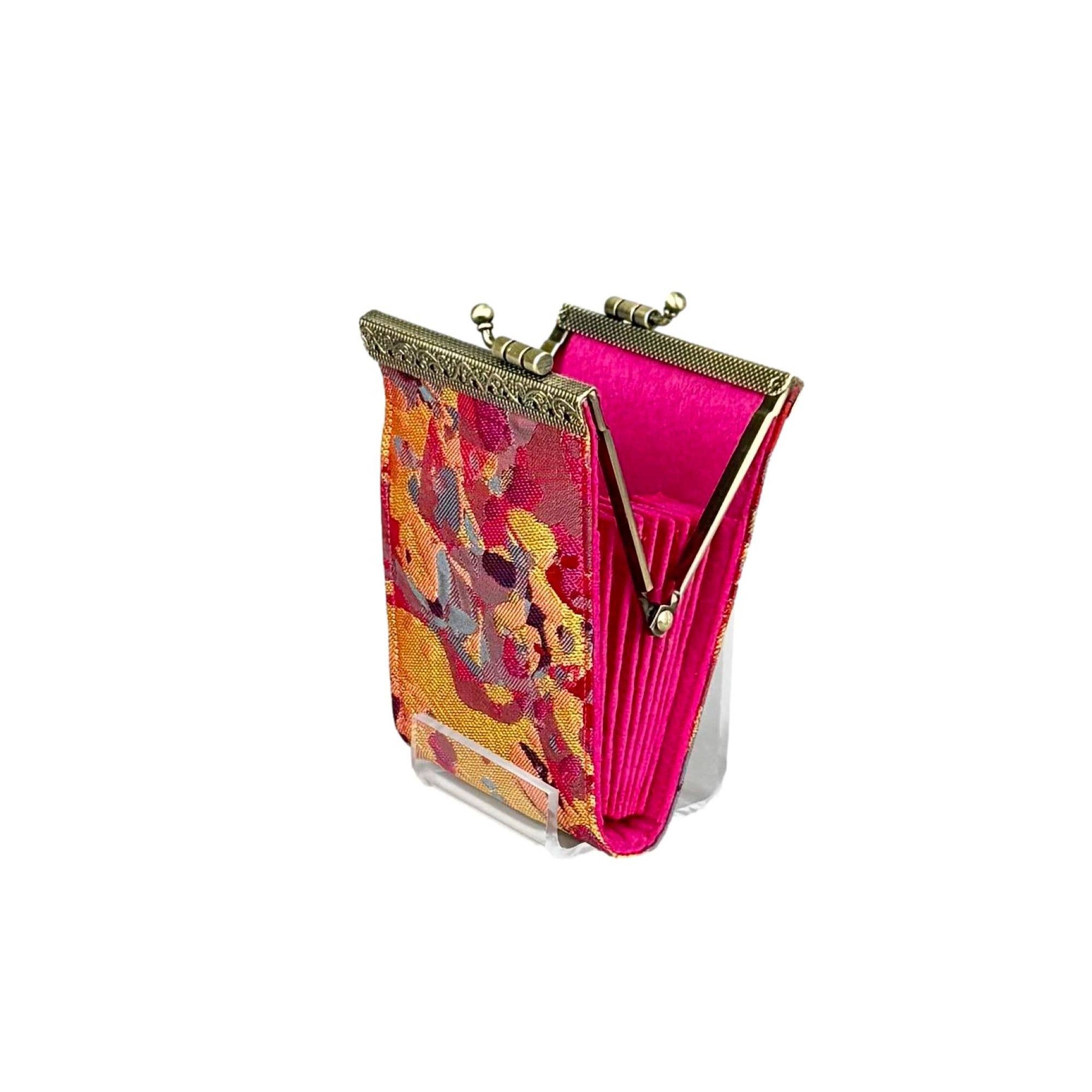 Brocade Abstract Pattern Card Holder with RFID