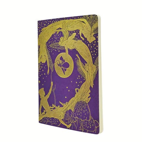 Violet Fairy A4 Unlined Softcover Cahier, 80pg, 100GSM by Paperblanks (Lang - Out of the Blue