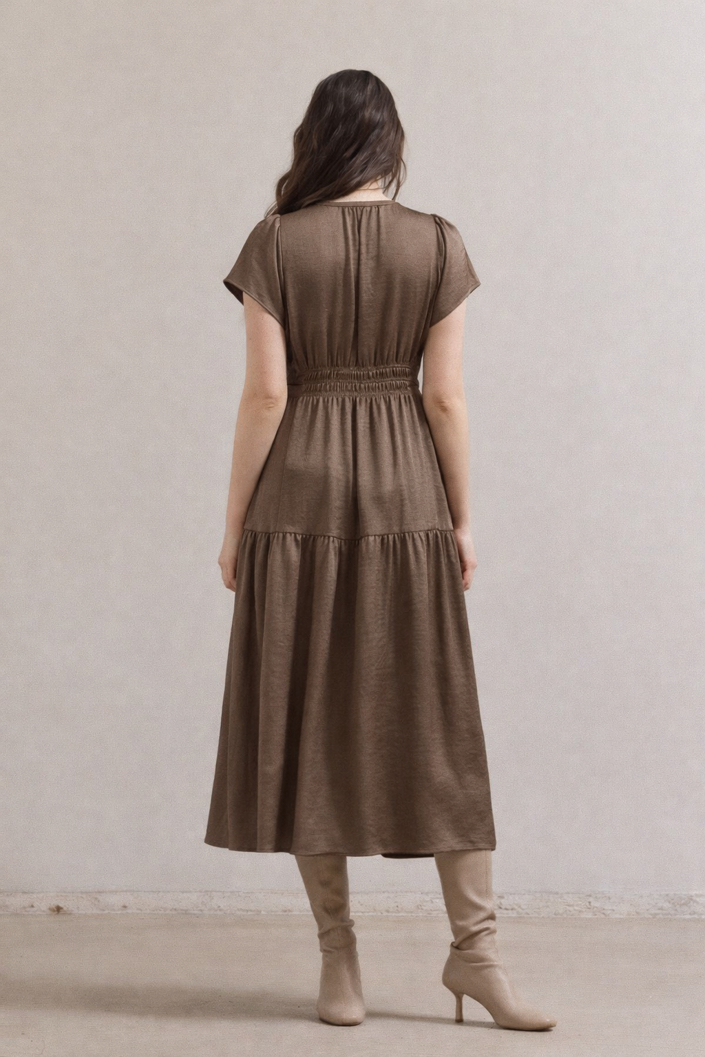 Mocha MIDI DRESS