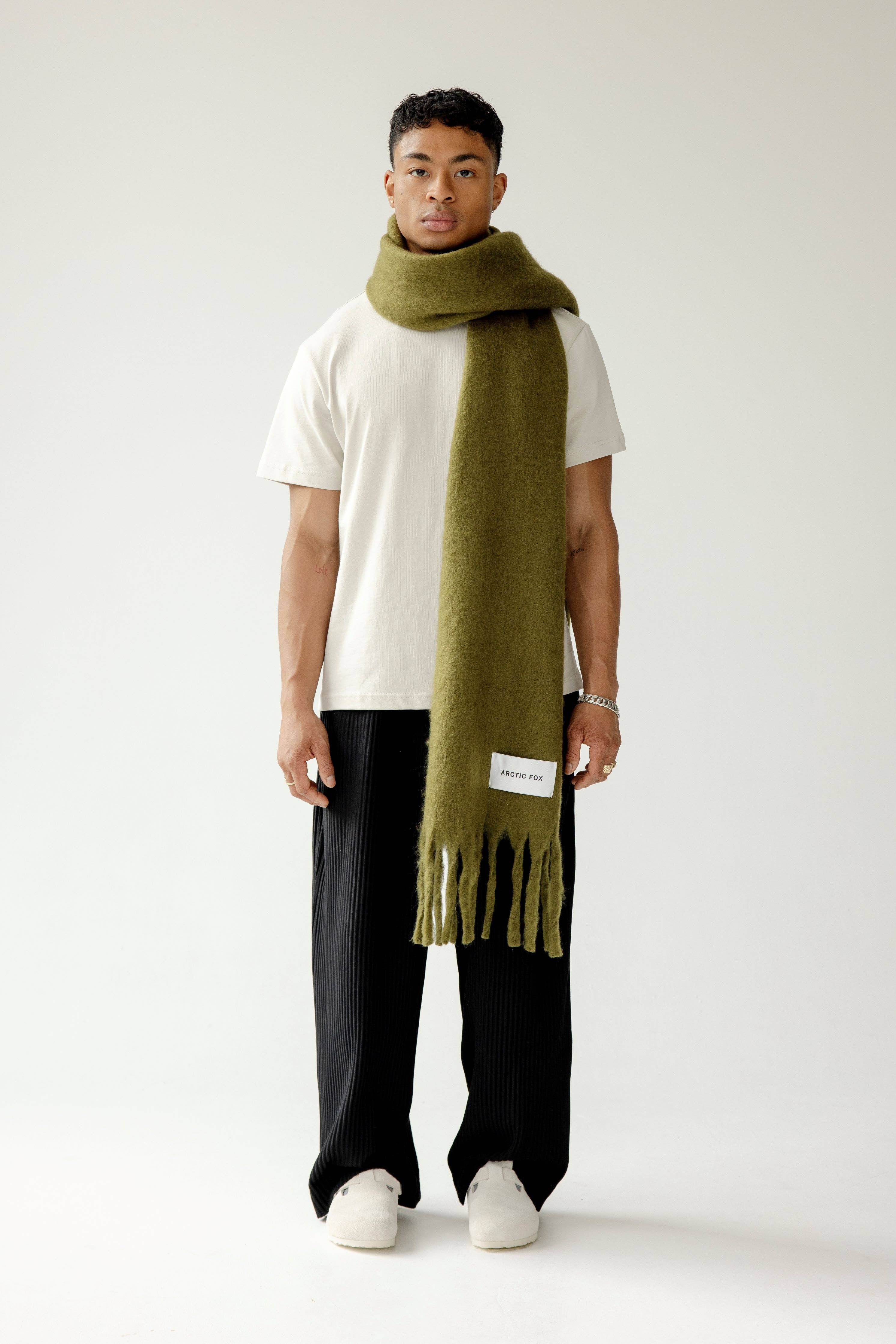 The Reykjavik Scarf - 100% Recycled - Sea Kelp - FW25 - Out of the Blue