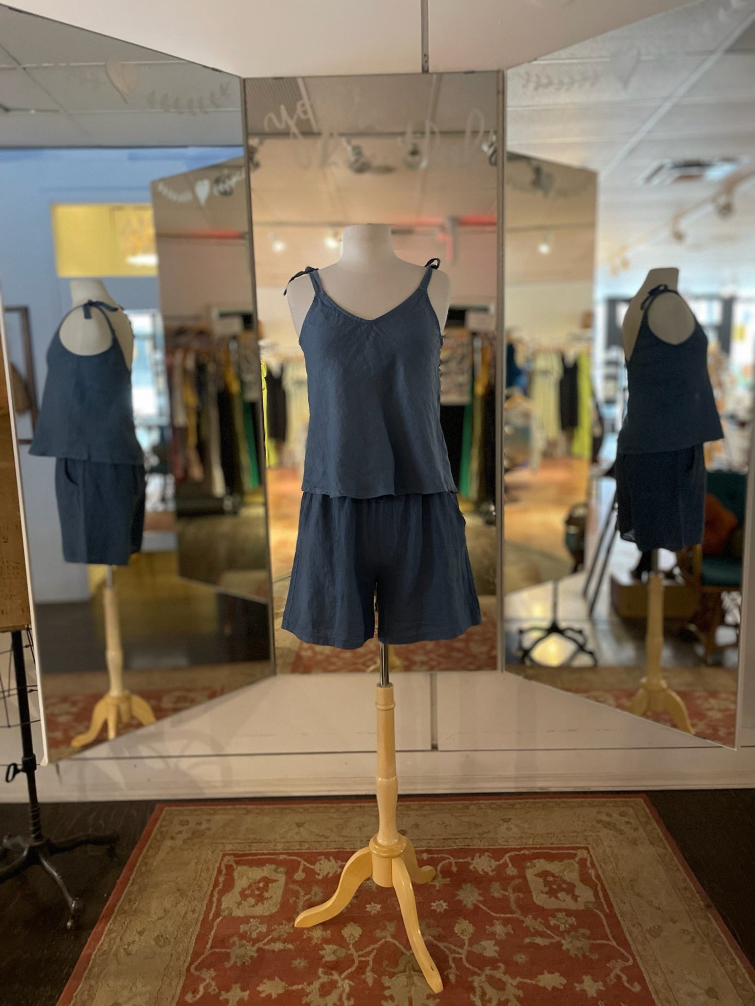 Brie Tie Tank - Out of the Blue