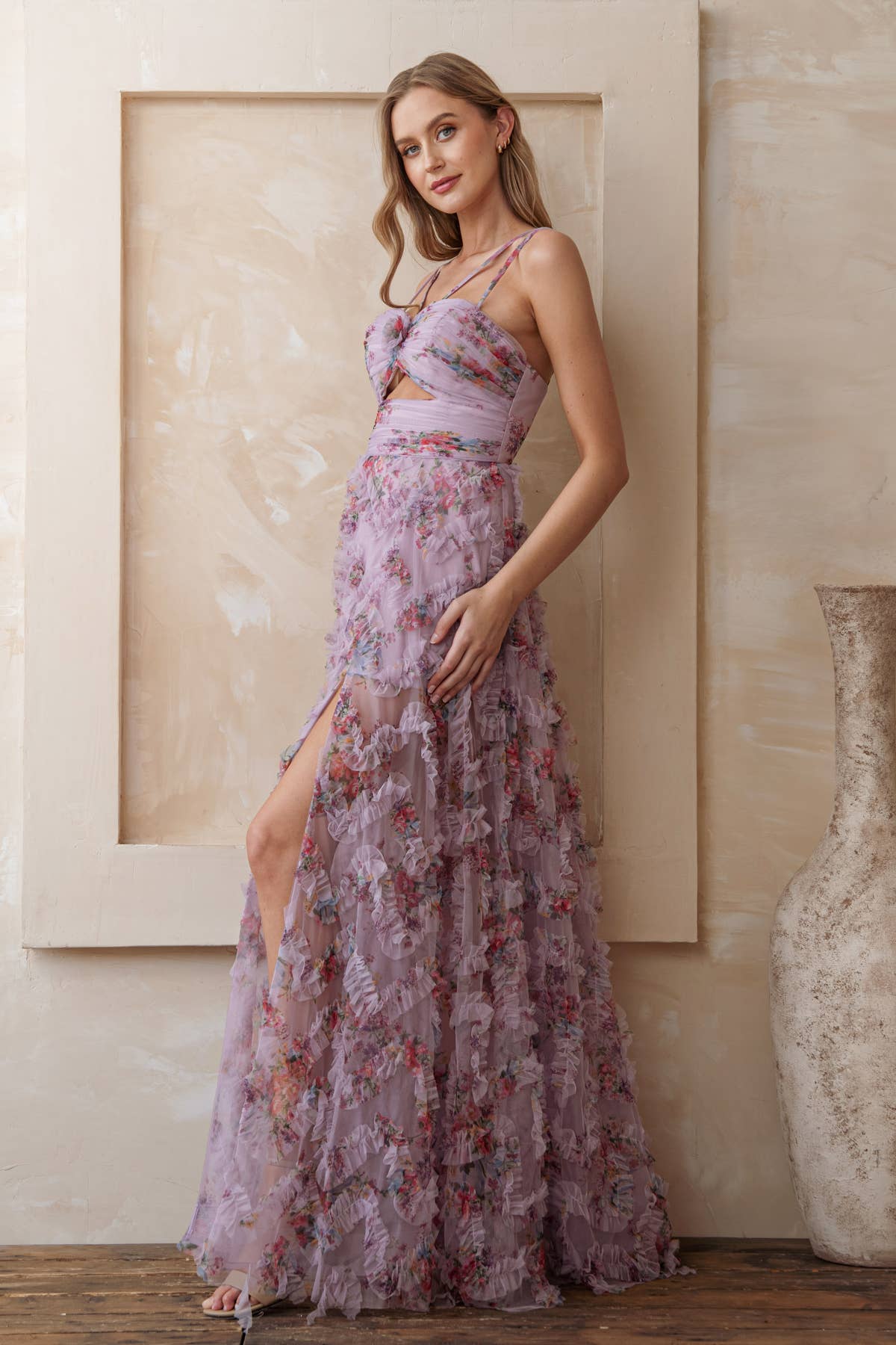 FLORAL MAXI DRESS - Out of the Blue